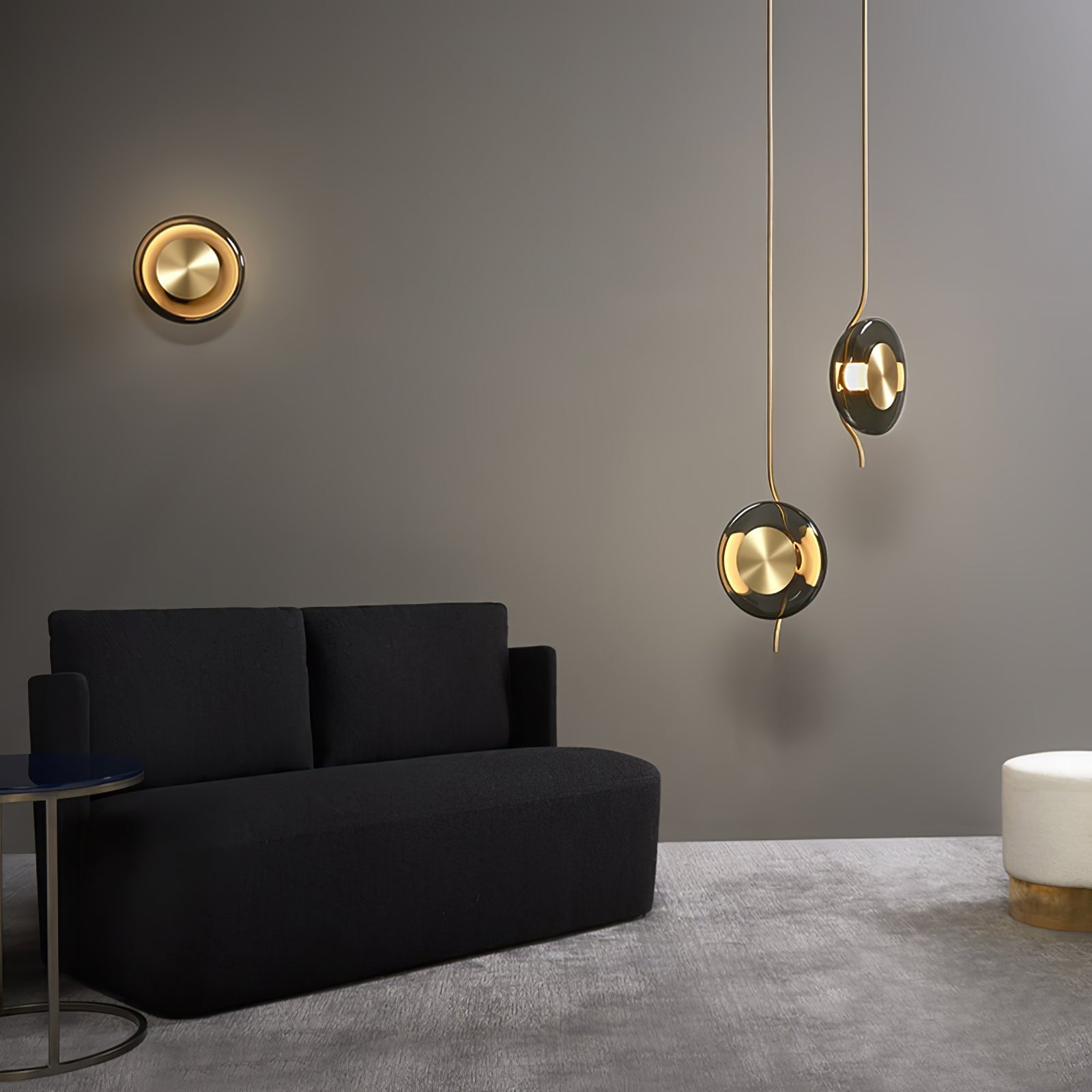 Umirus Modern Minimalist Glass Metal Pendant Lamp - Blowlighting