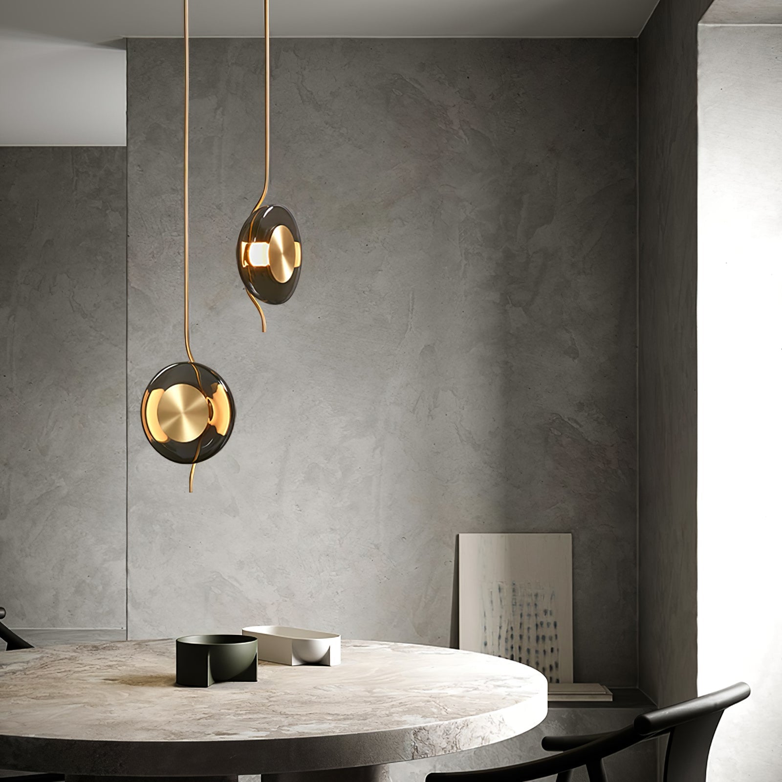 Umirus Modern Minimalist Glass Metal Pendant Lamp - Blowlighting