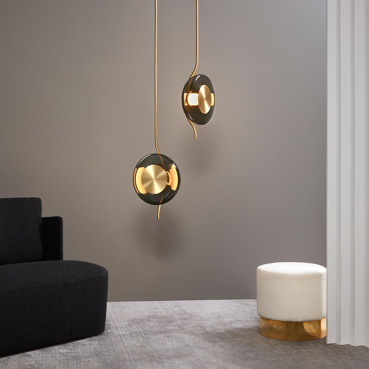 Umirus Modern Minimalist Glass Metal Pendant Lamp - Blowlighting