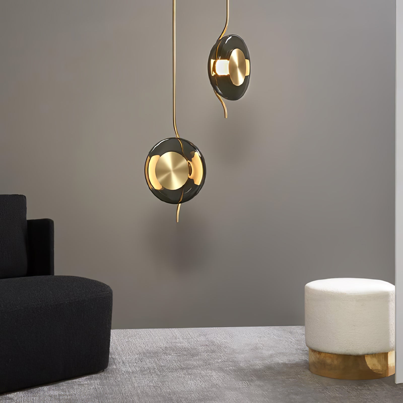 Umirus Modern Minimalist Glass Metal Pendant Lamp - Blowlighting