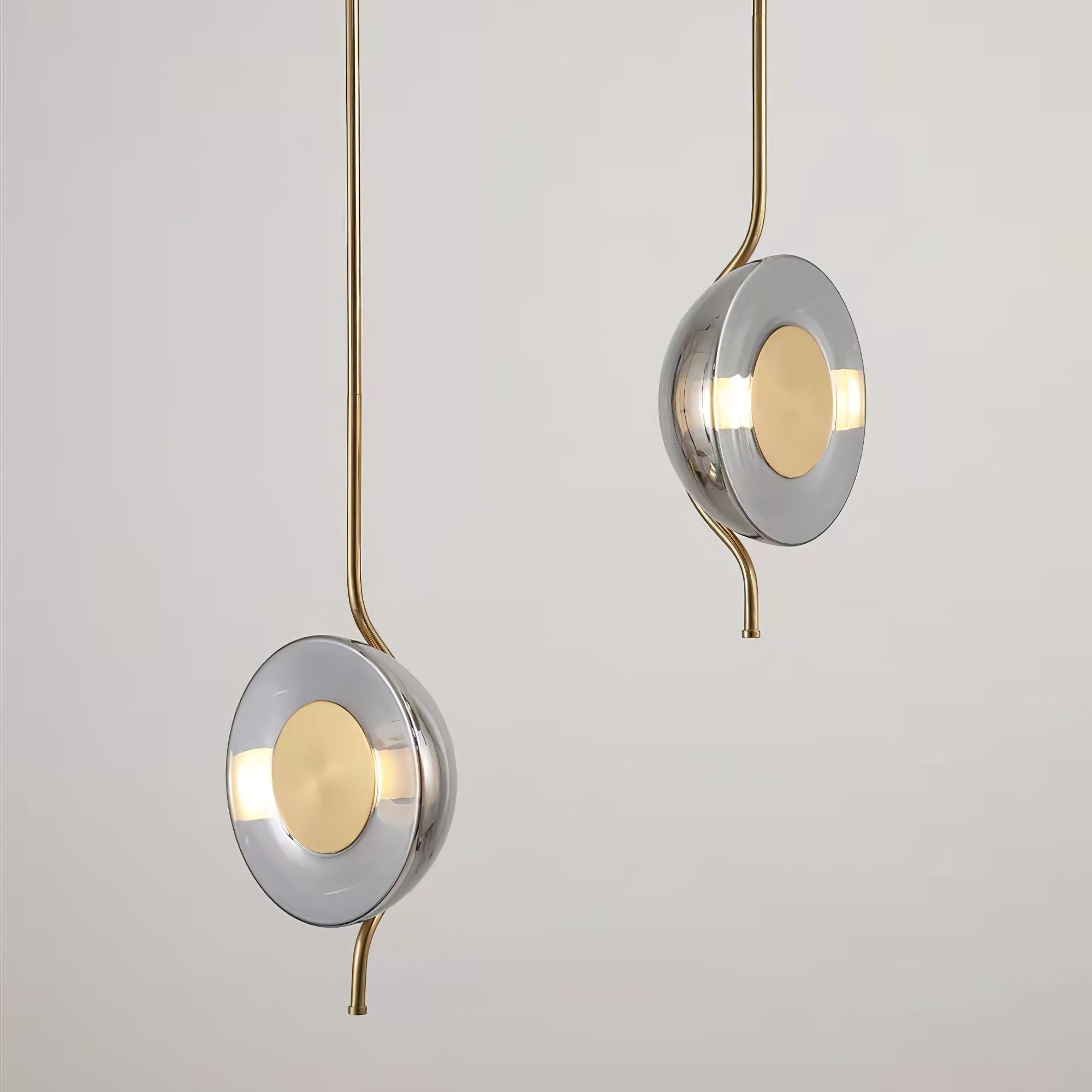 Umirus Modern Minimalist Glass Metal Pendant Lamp - Blowlighting