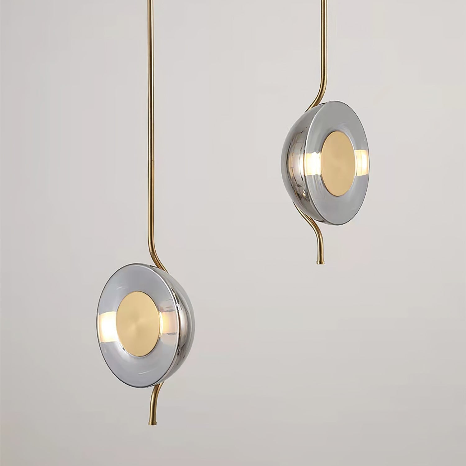 Umirus Modern Minimalist Glass Metal Pendant Lamp - Blowlighting
