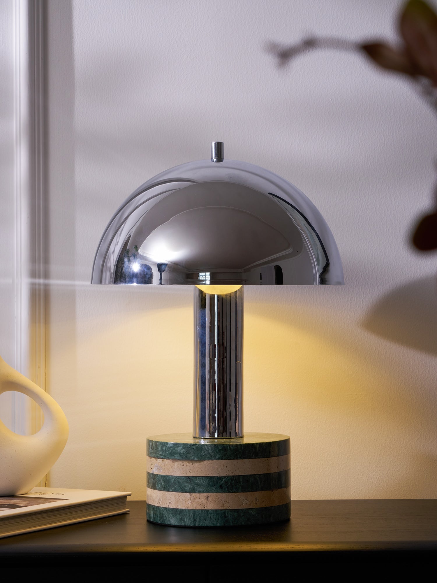 Luno Chrome Table Lamp - Blowlighting