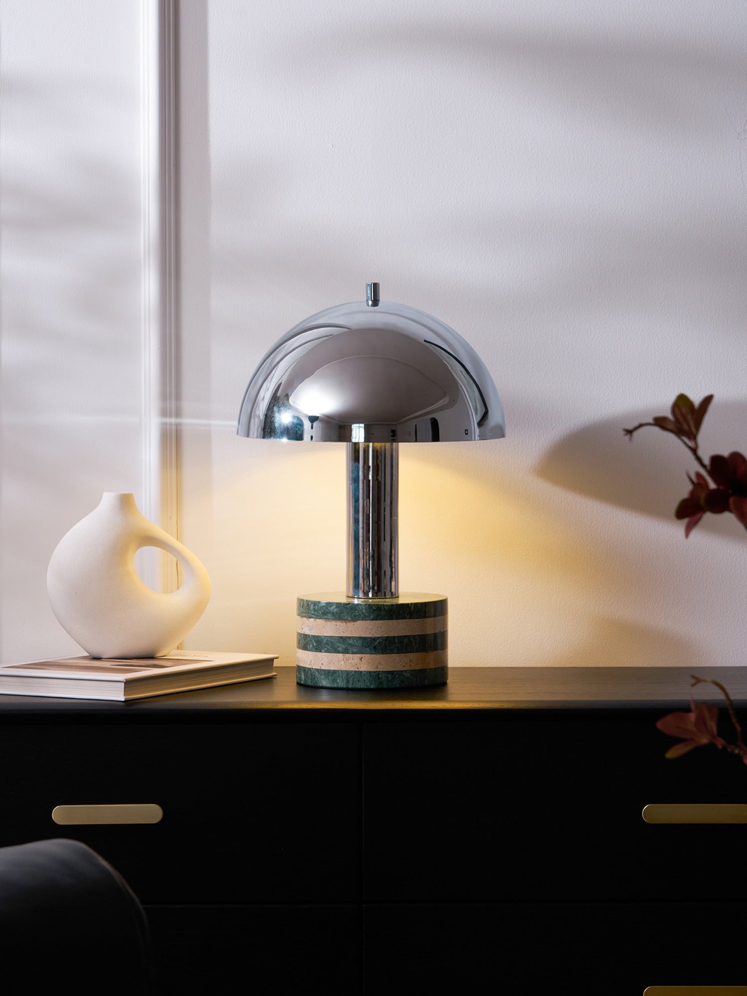 Luno Chrome Table Lamp - Blowlighting