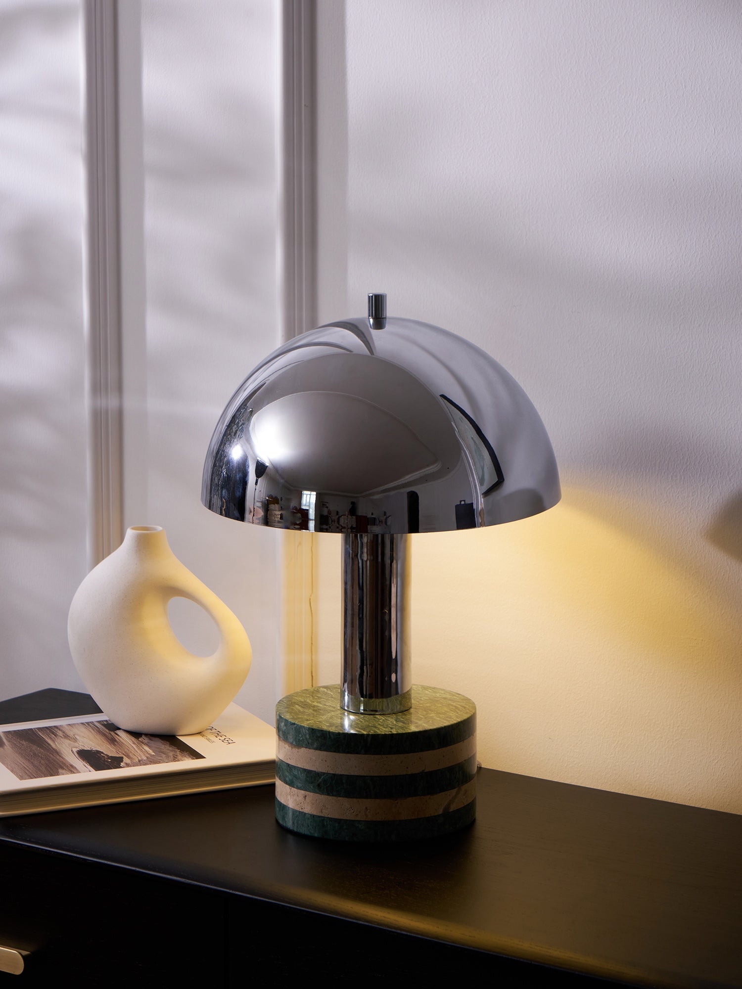 Luno Chrome Table Lamp - Blowlighting