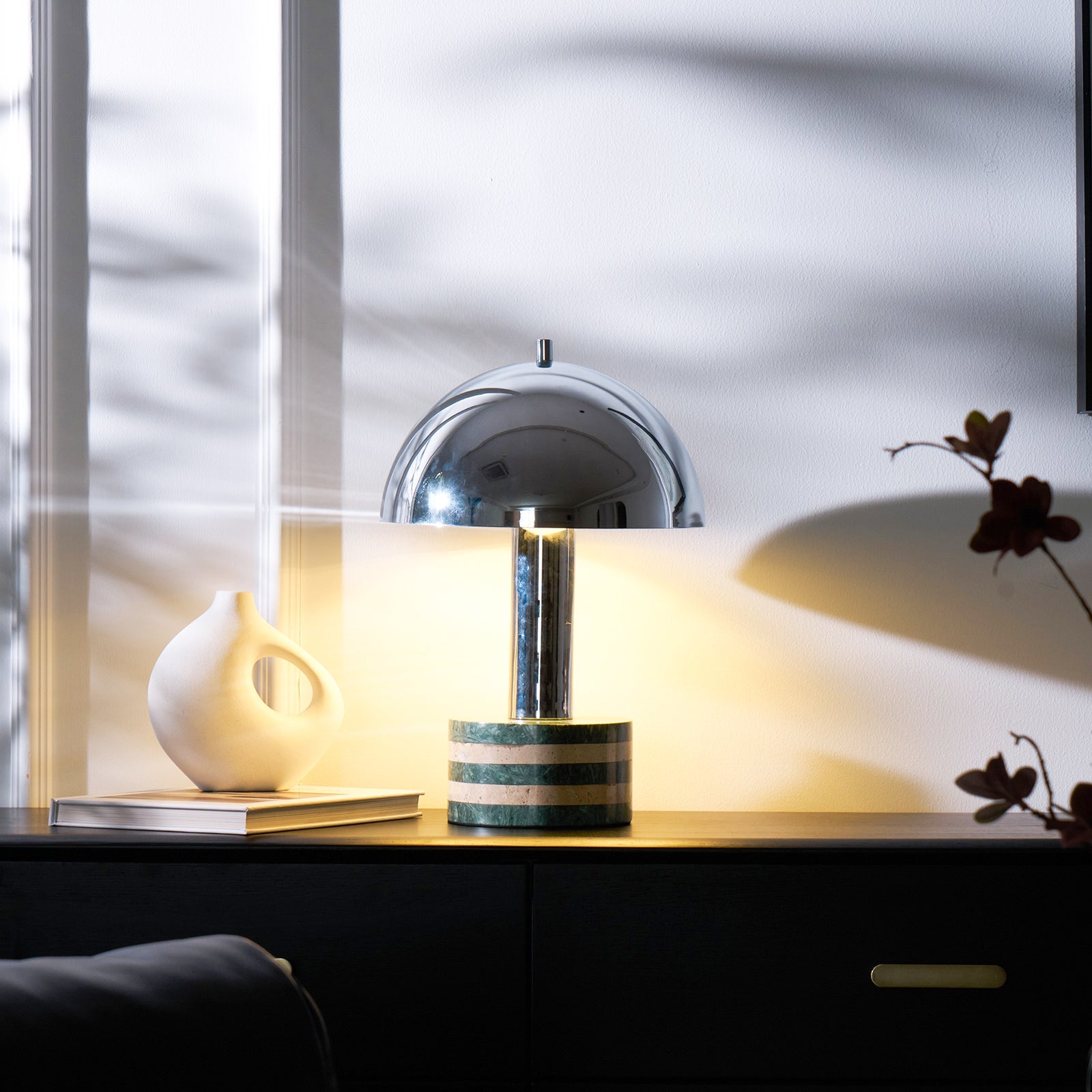 Luno Chrome Table Lamp - Blowlighting