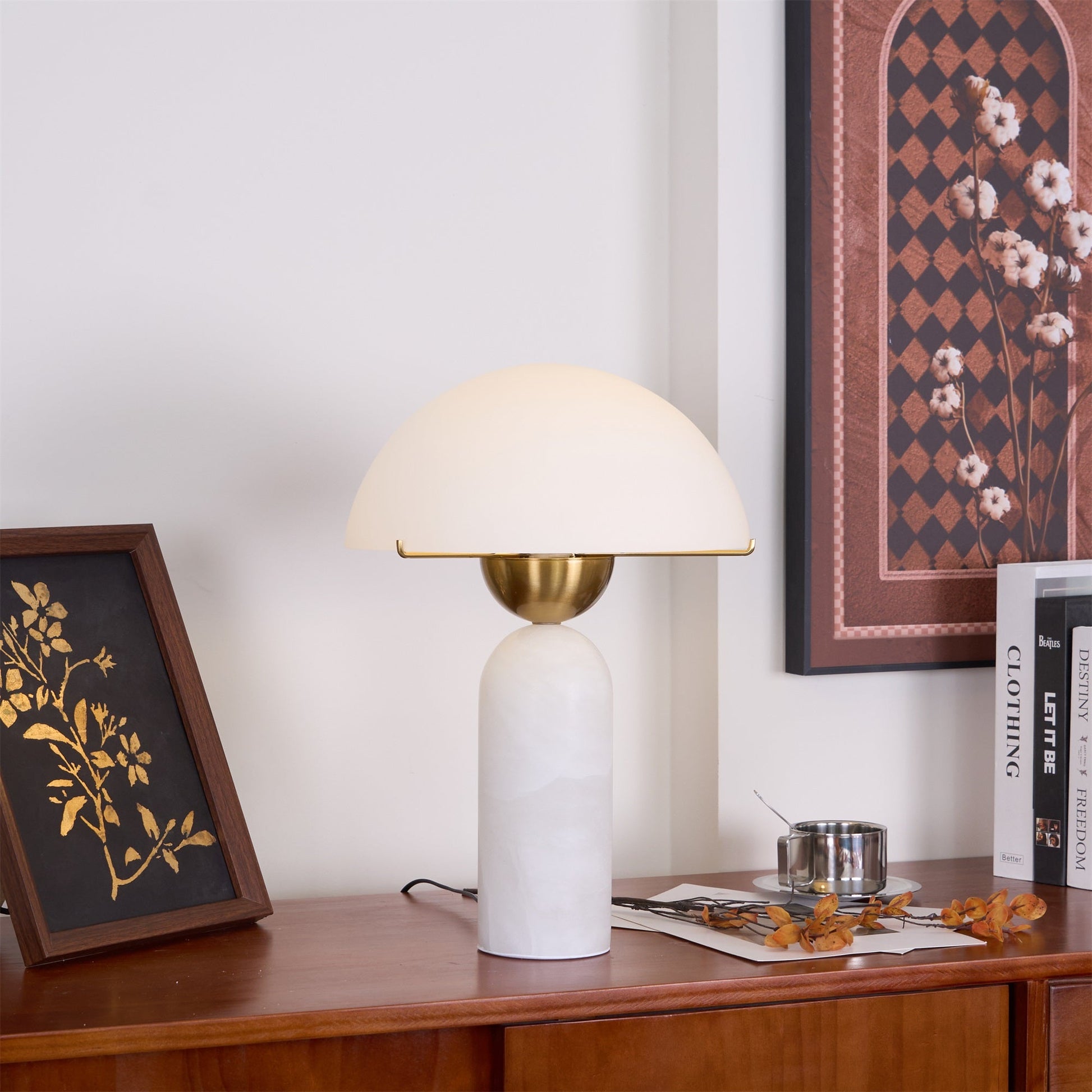 Veviniel Alabaster Table Lamp - Blowlighting
