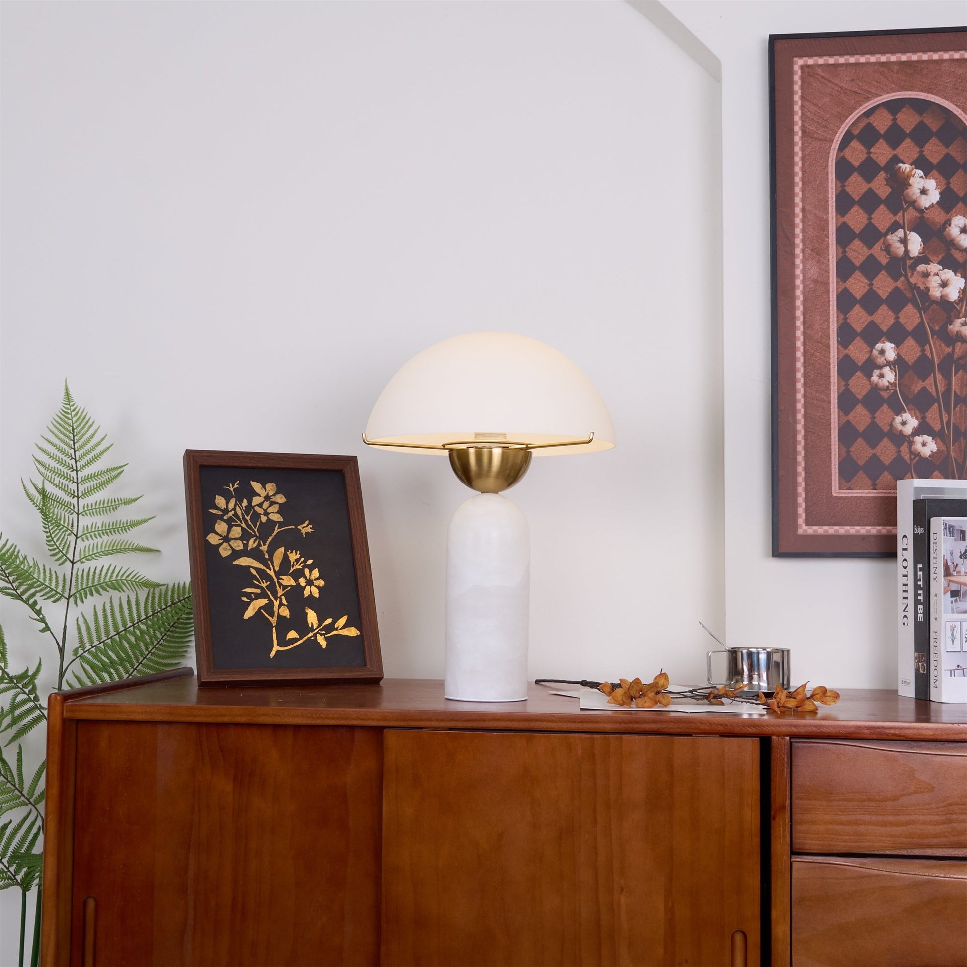 Veviniel Alabaster Table Lamp - Blowlighting