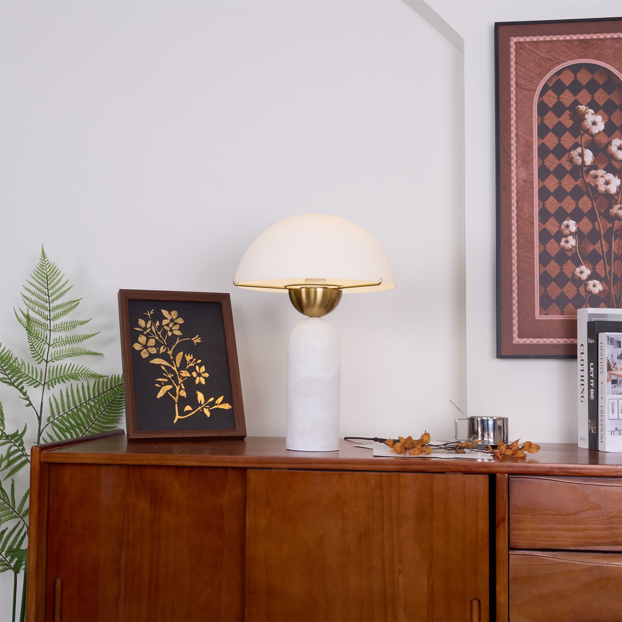 Veviniel Alabaster Table Lamp - Blowlighting