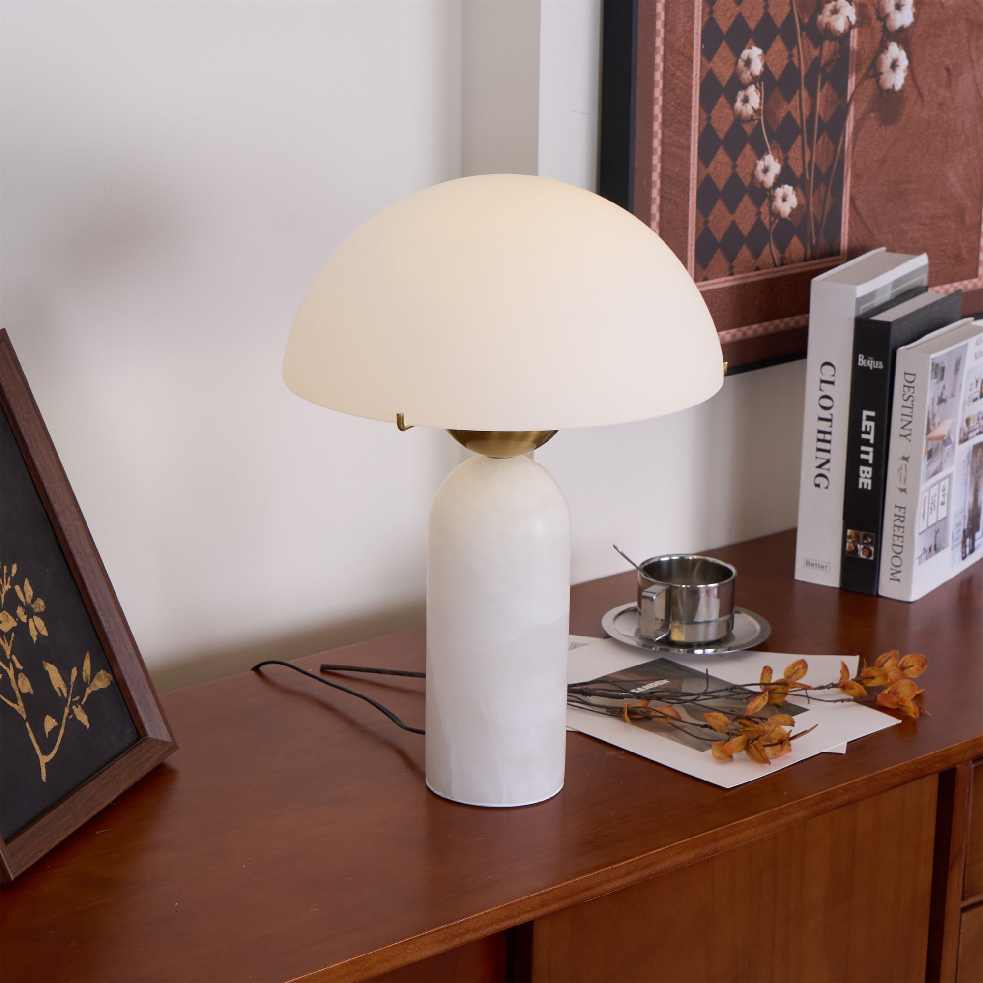 Veviniel Alabaster Table Lamp - Blowlighting