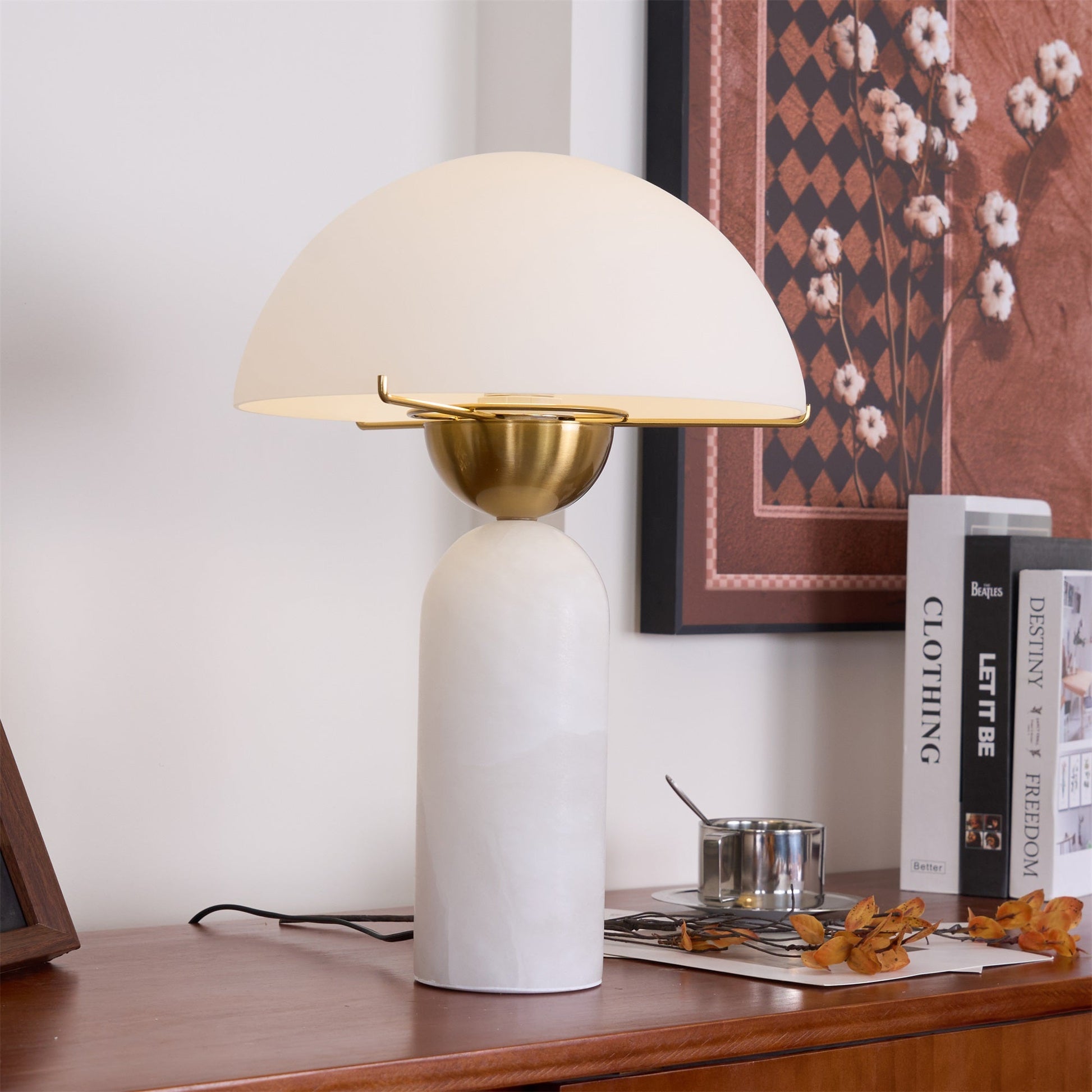 Veviniel Alabaster Table Lamp - Blowlighting