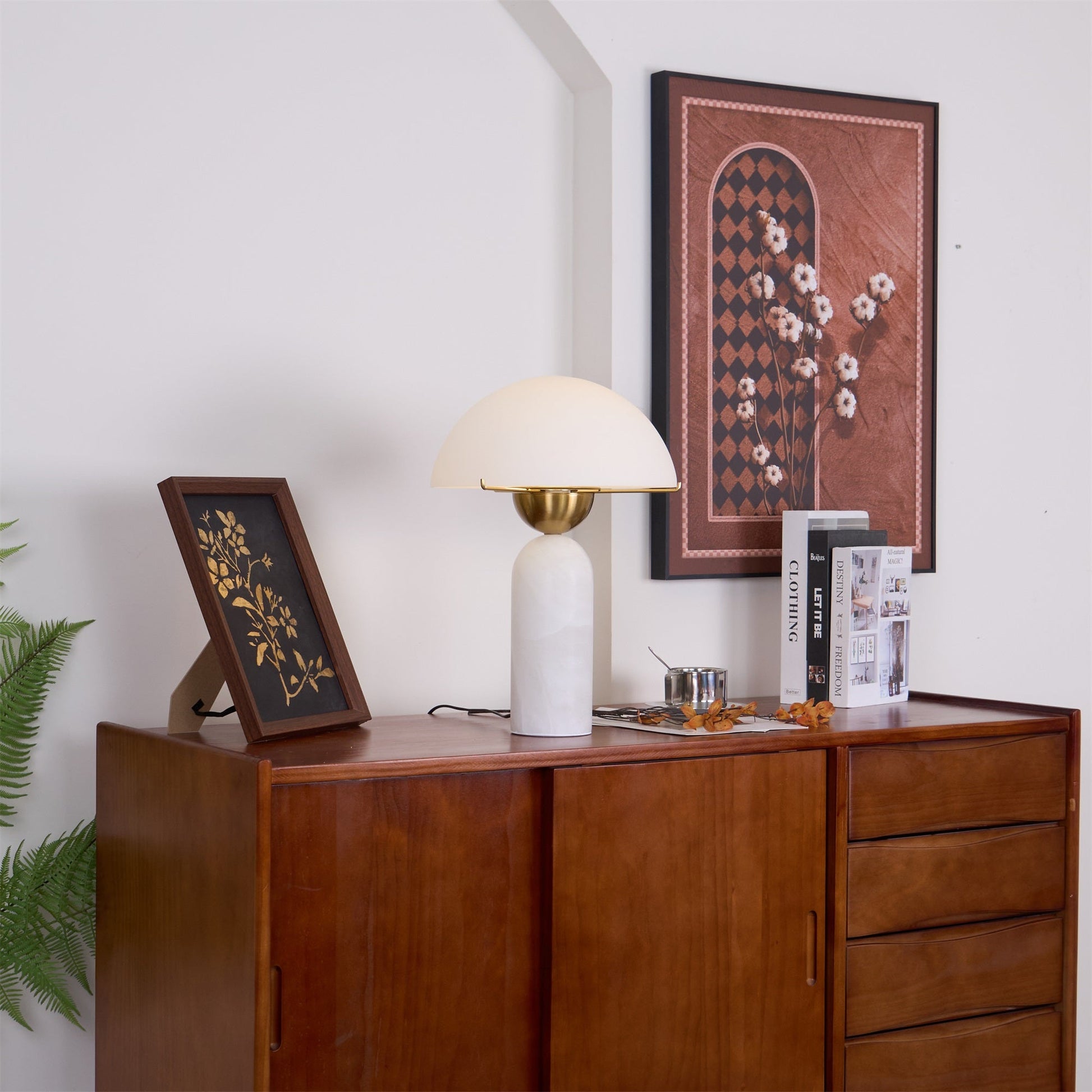 Veviniel Alabaster Table Lamp - Blowlighting