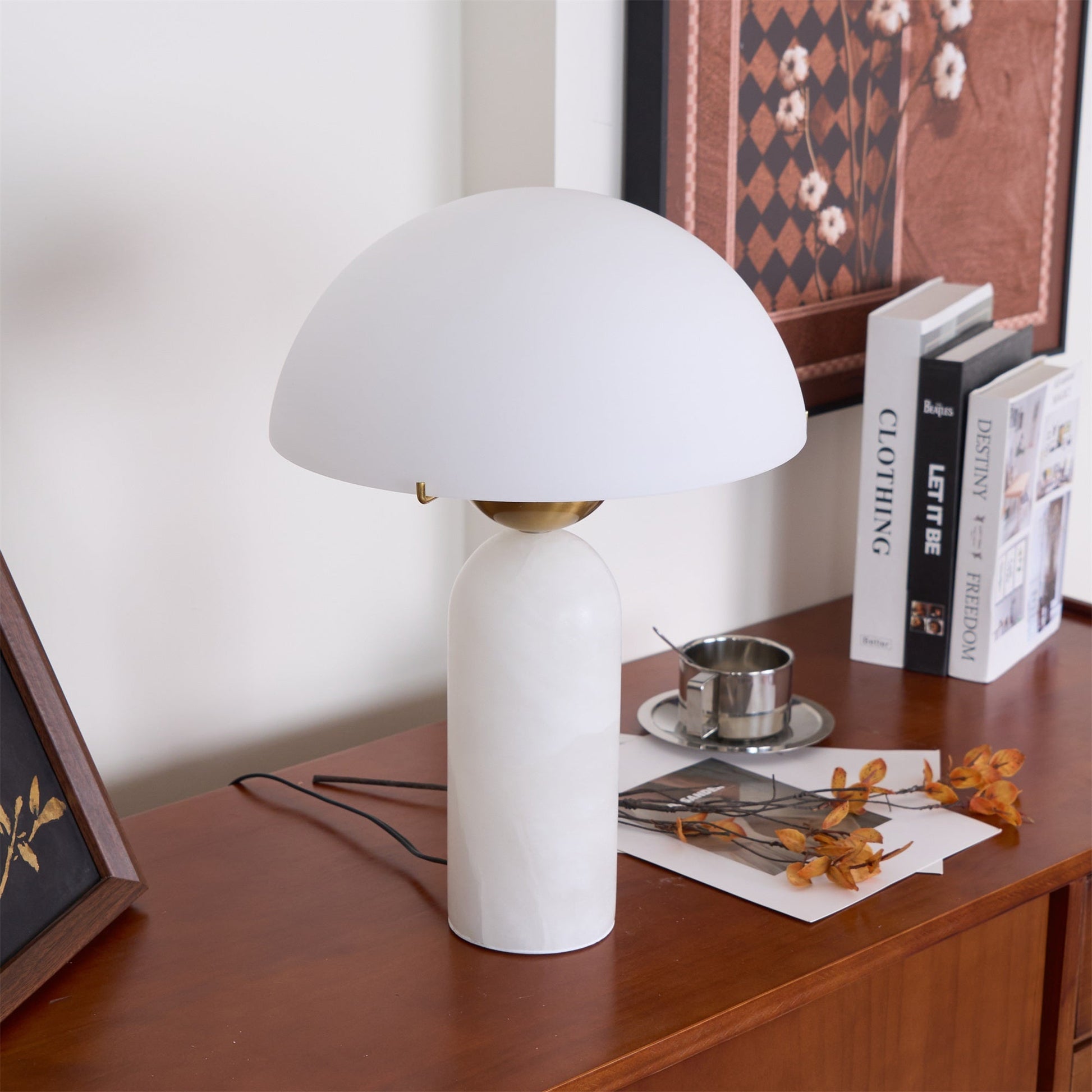 Veviniel Alabaster Table Lamp - Blowlighting
