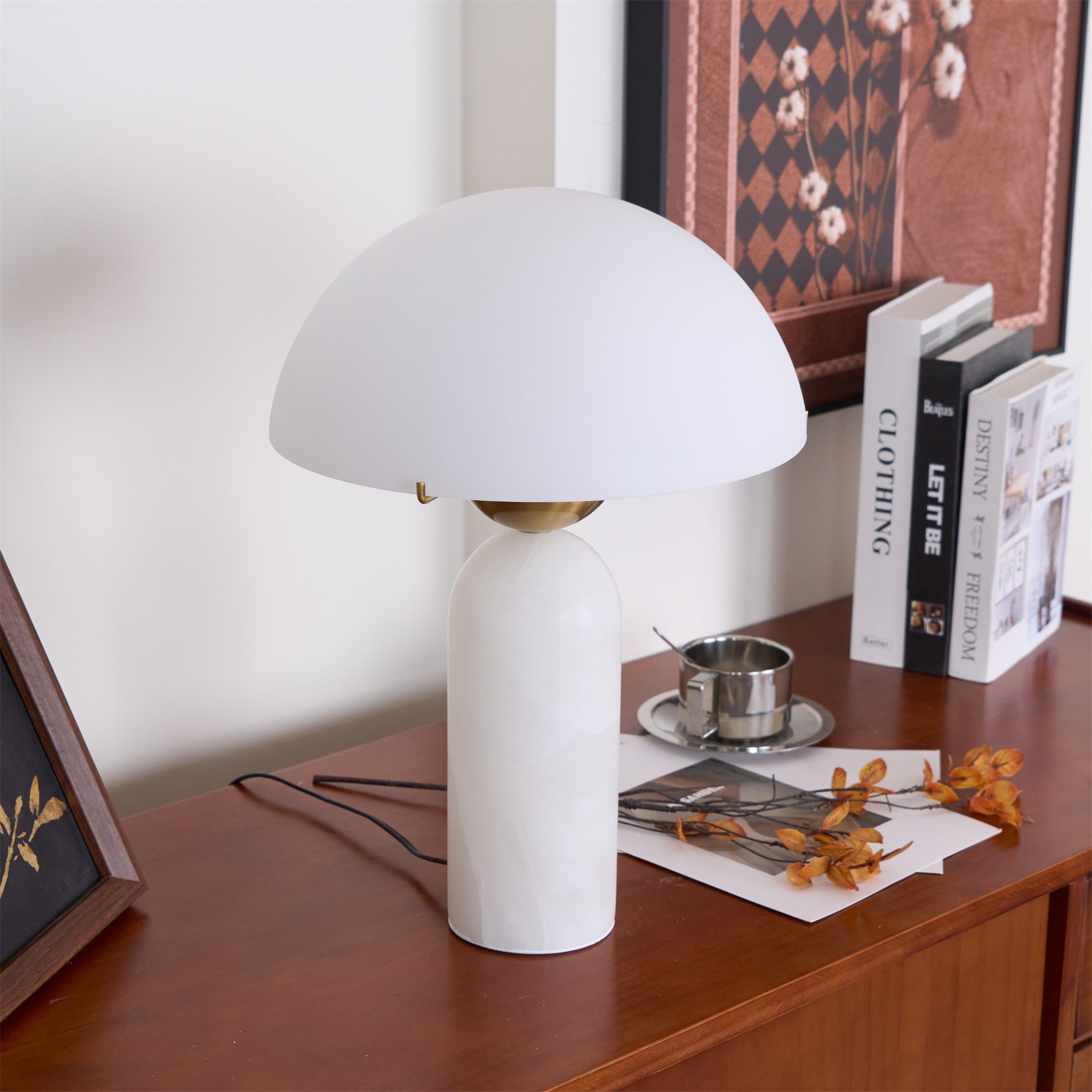 Veviniel Alabaster Table Lamp - Blowlighting
