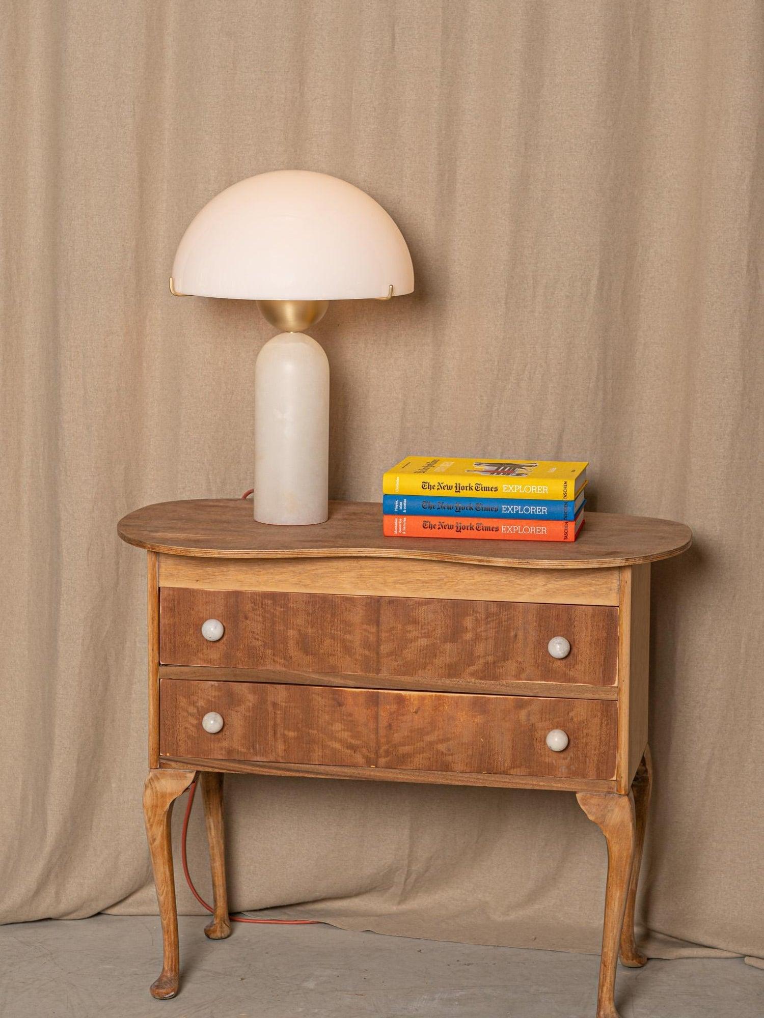 Veviniel Alabaster Table Lamp - Blowlighting