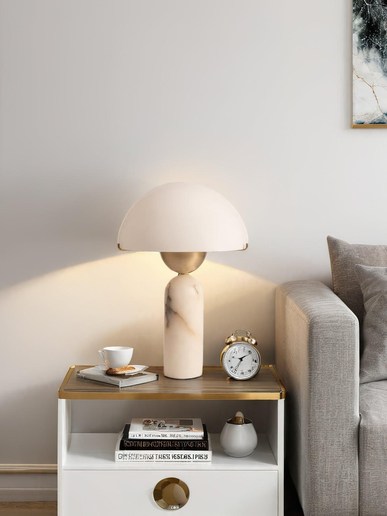 Veviniel Alabaster Table Lamp - Blowlighting