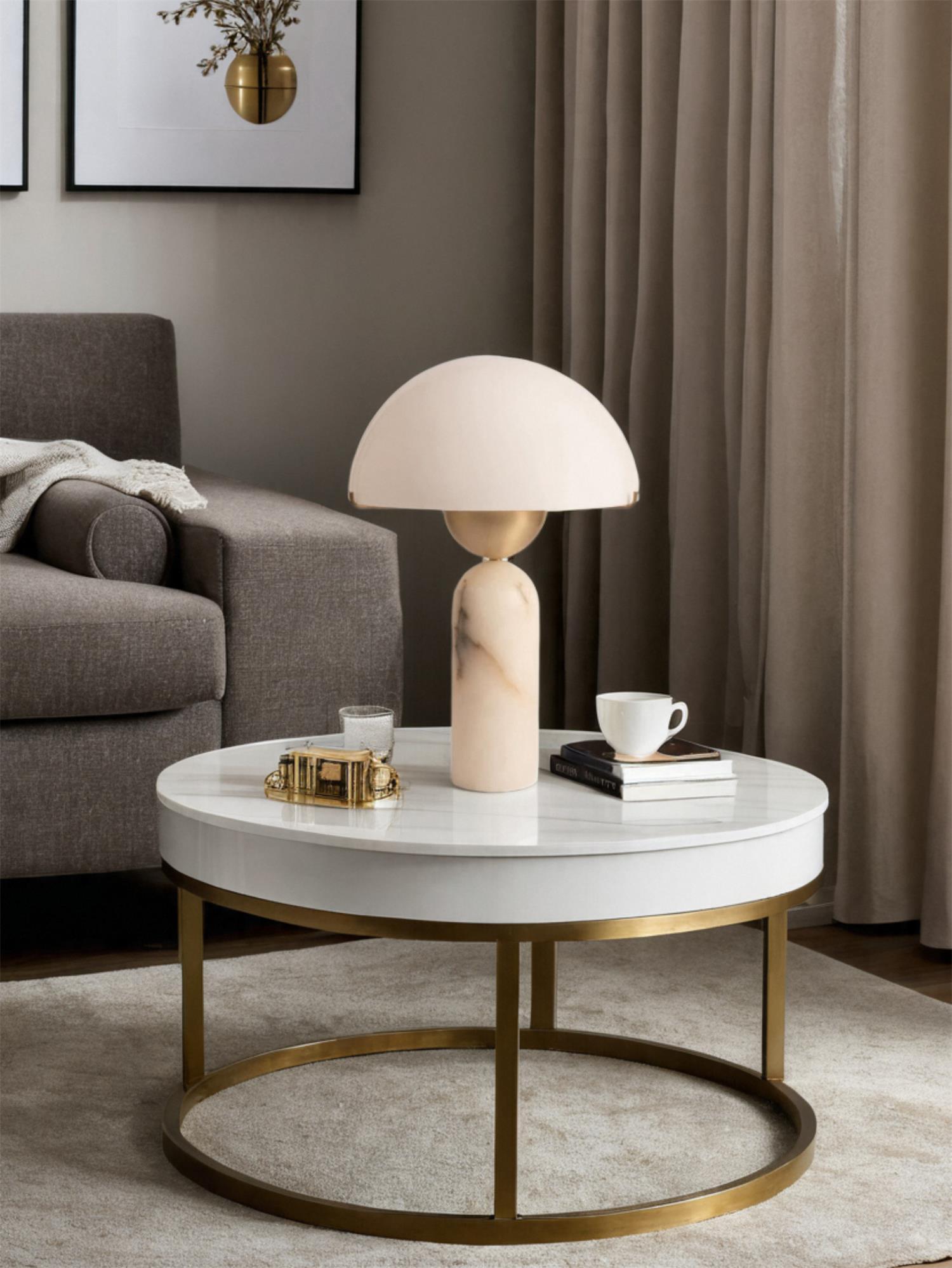 Veviniel Alabaster Table Lamp - Blowlighting