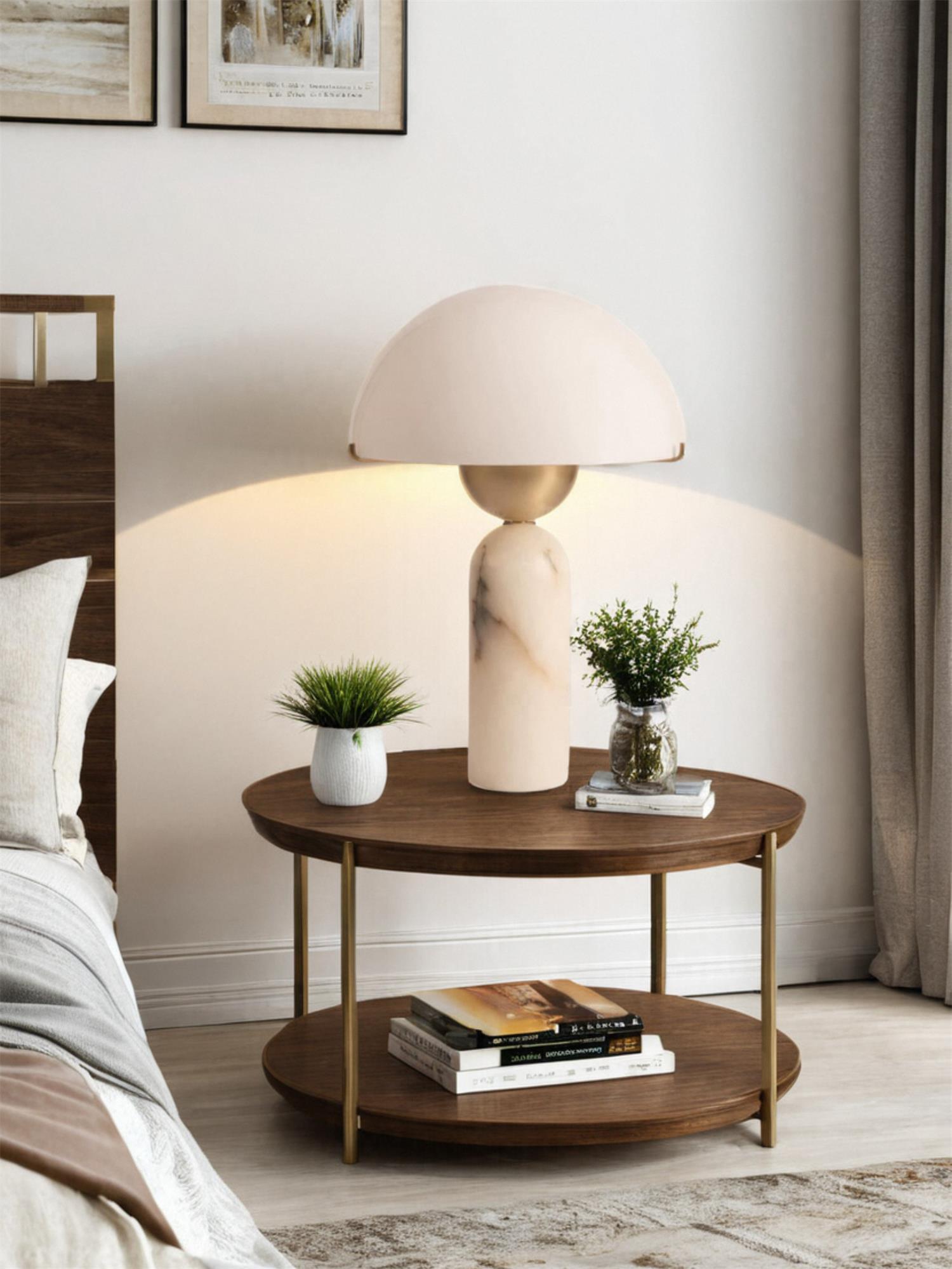 Veviniel Alabaster Table Lamp - Blowlighting