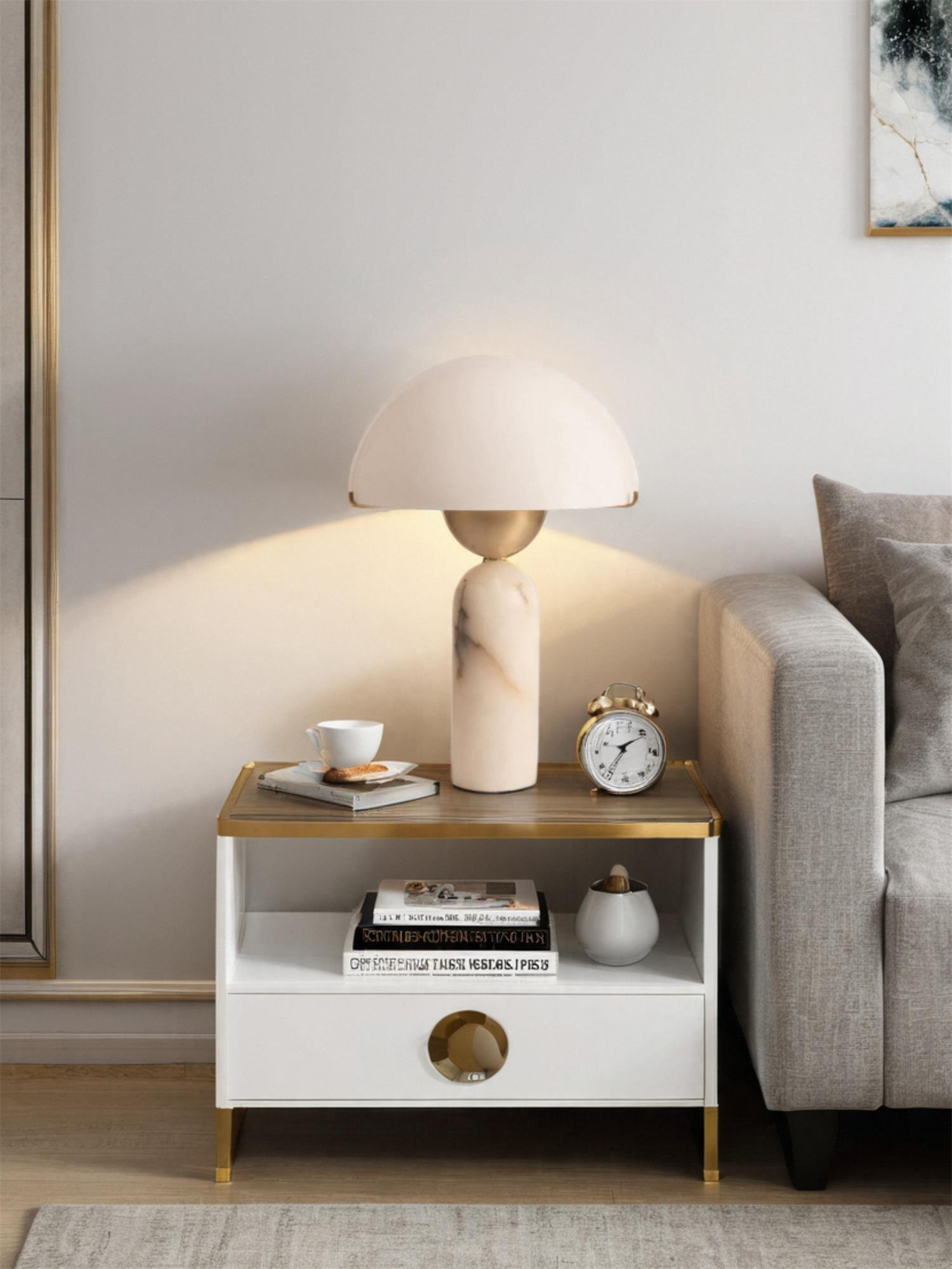 Veviniel Alabaster Table Lamp - Blowlighting