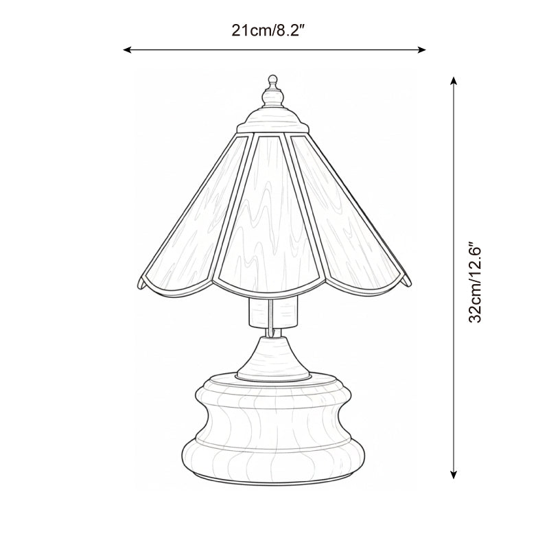 Peony Vintage Glass Table Light