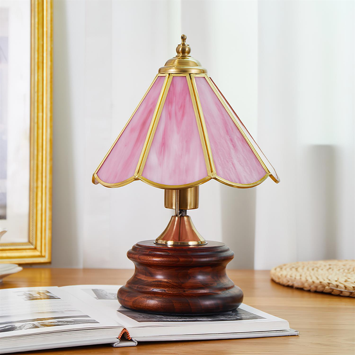 Peony Vintage Glass Table Light