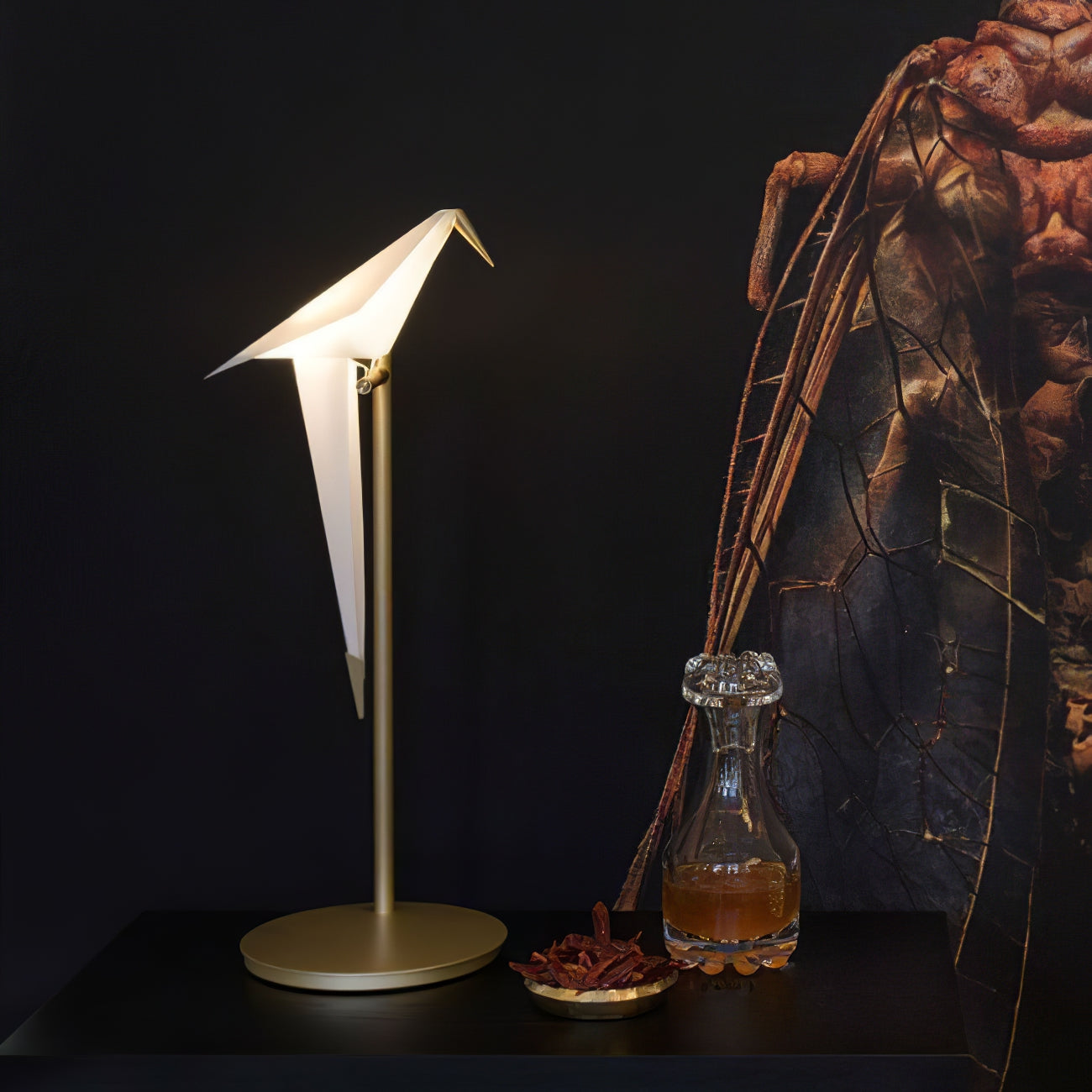 Paper Crane Bird Table Lamp - Blowlighting