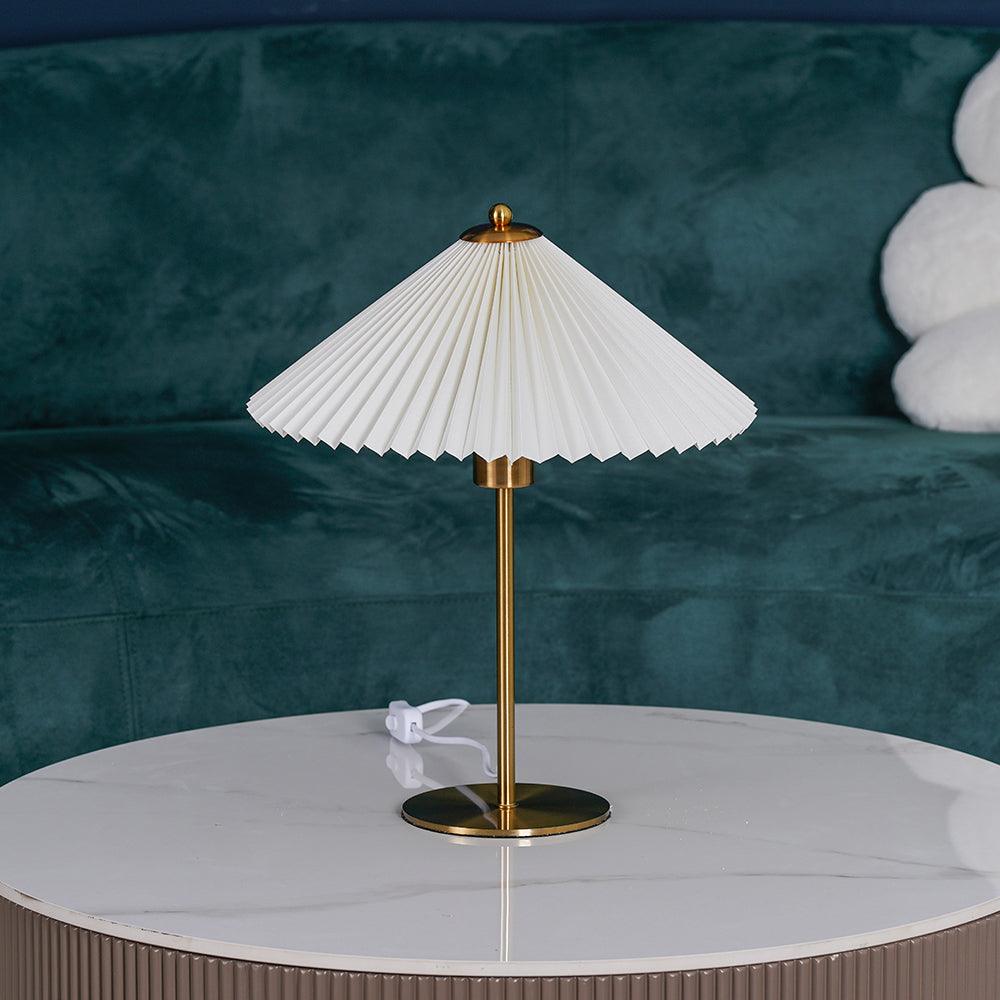 Perla Pleated Table Lamp - Blowlighting