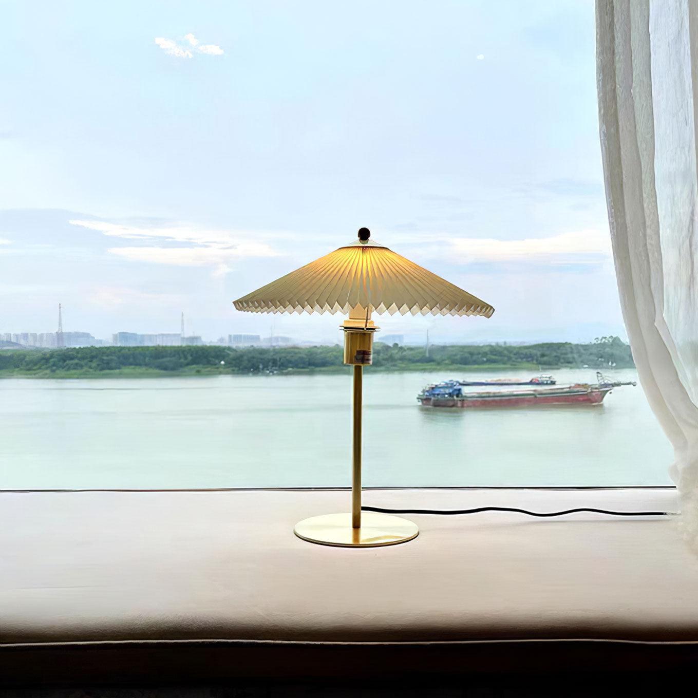 Perla Pleated Table Lamp - Blowlighting