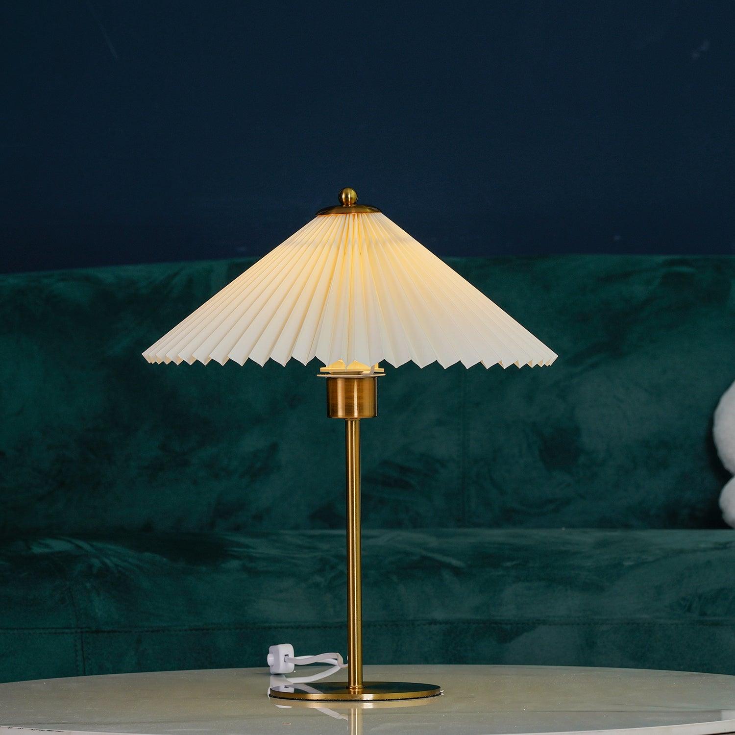 Perla Pleated Table Lamp - Blowlighting
