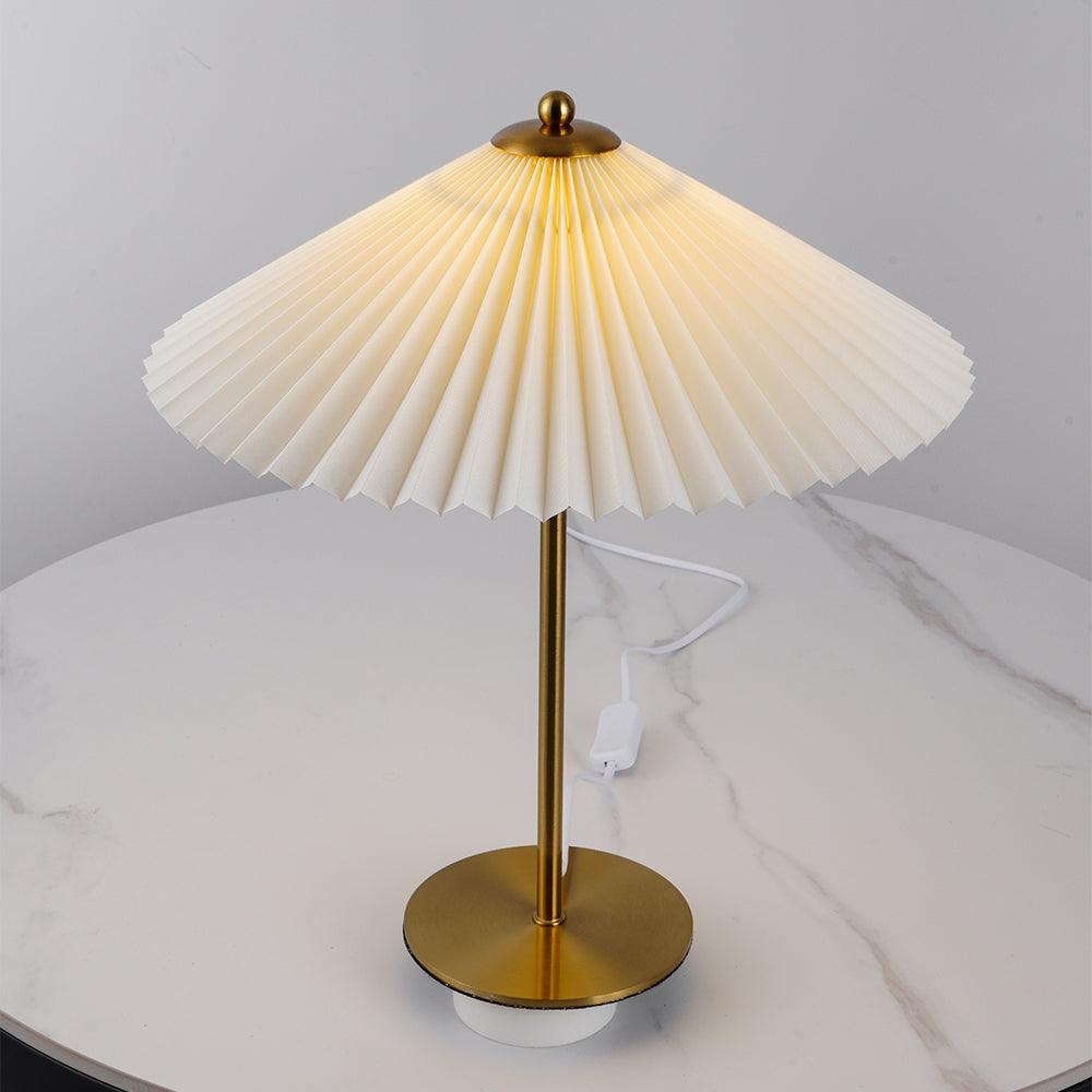 Perla Pleated Table Lamp - Blowlighting