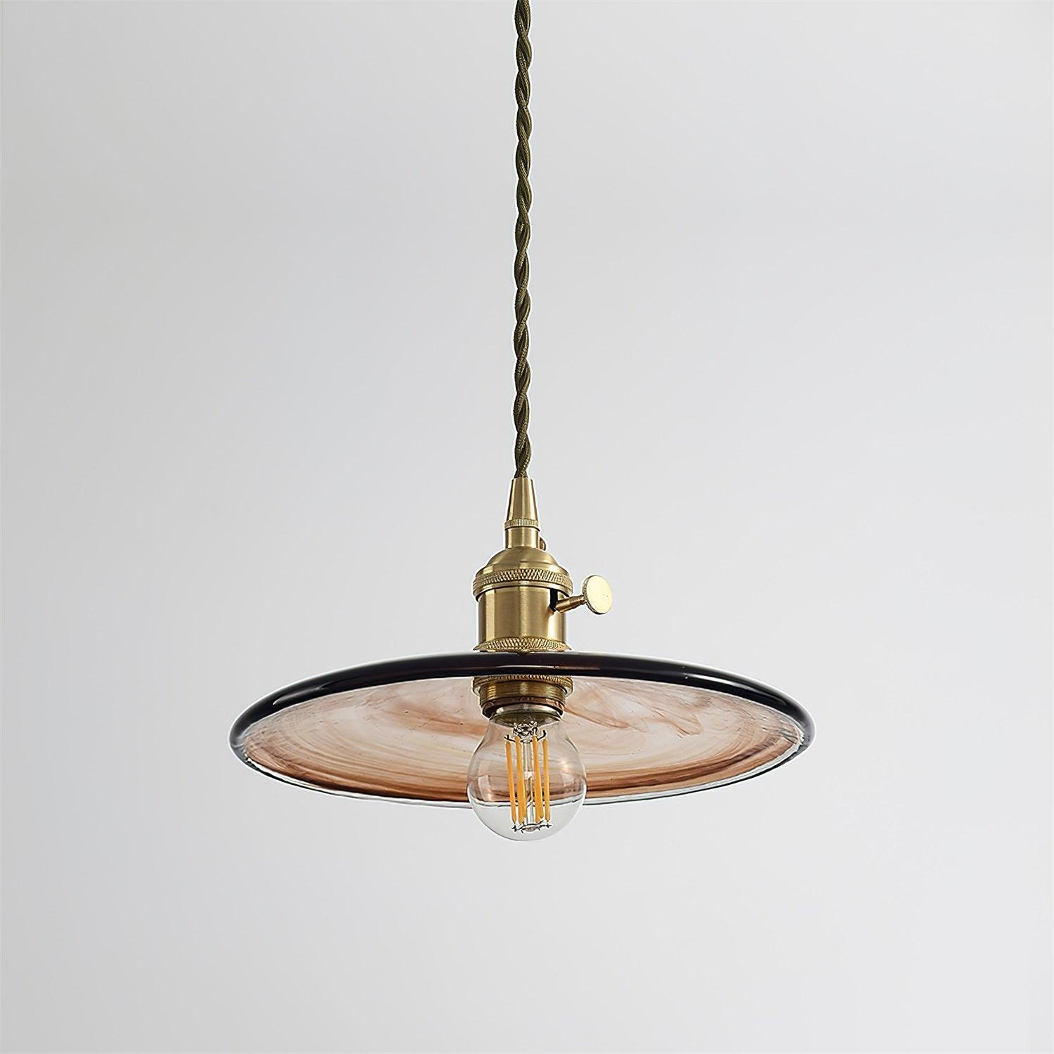 Sage Vintage Glass Pendant Light - Blowlighting