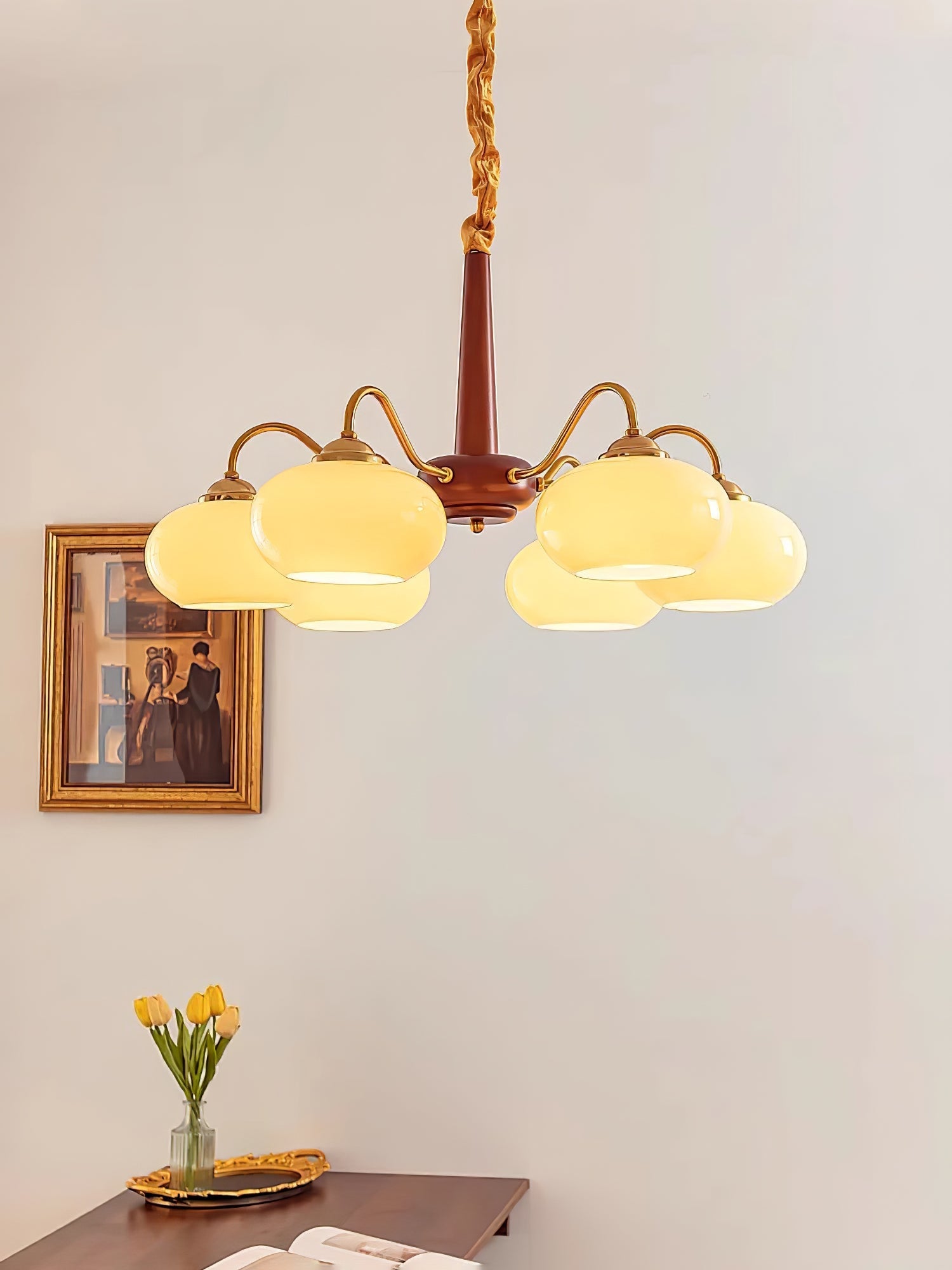 Persimmon Chandelier - Blowlighting