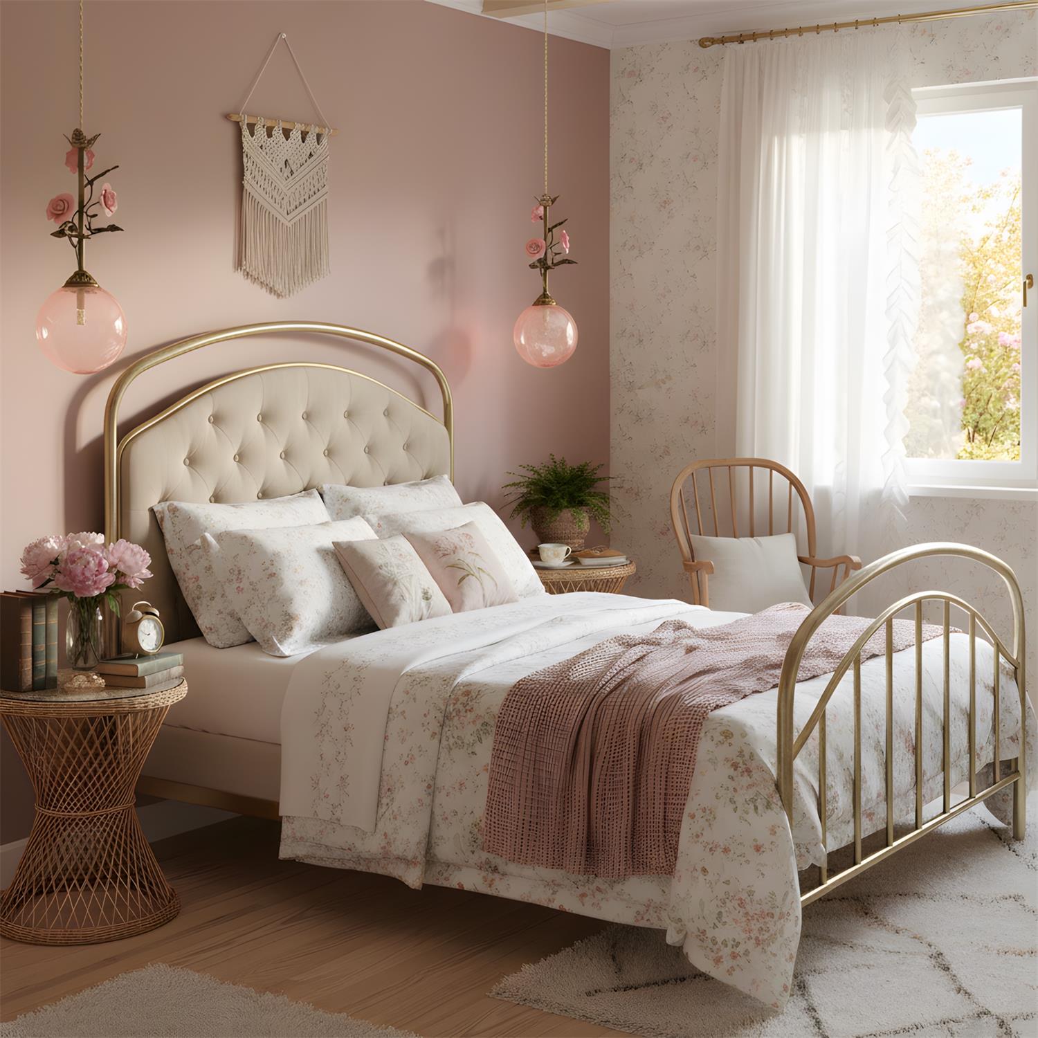 Kryos Vintage Glass Petalcrest Pendant Lamp