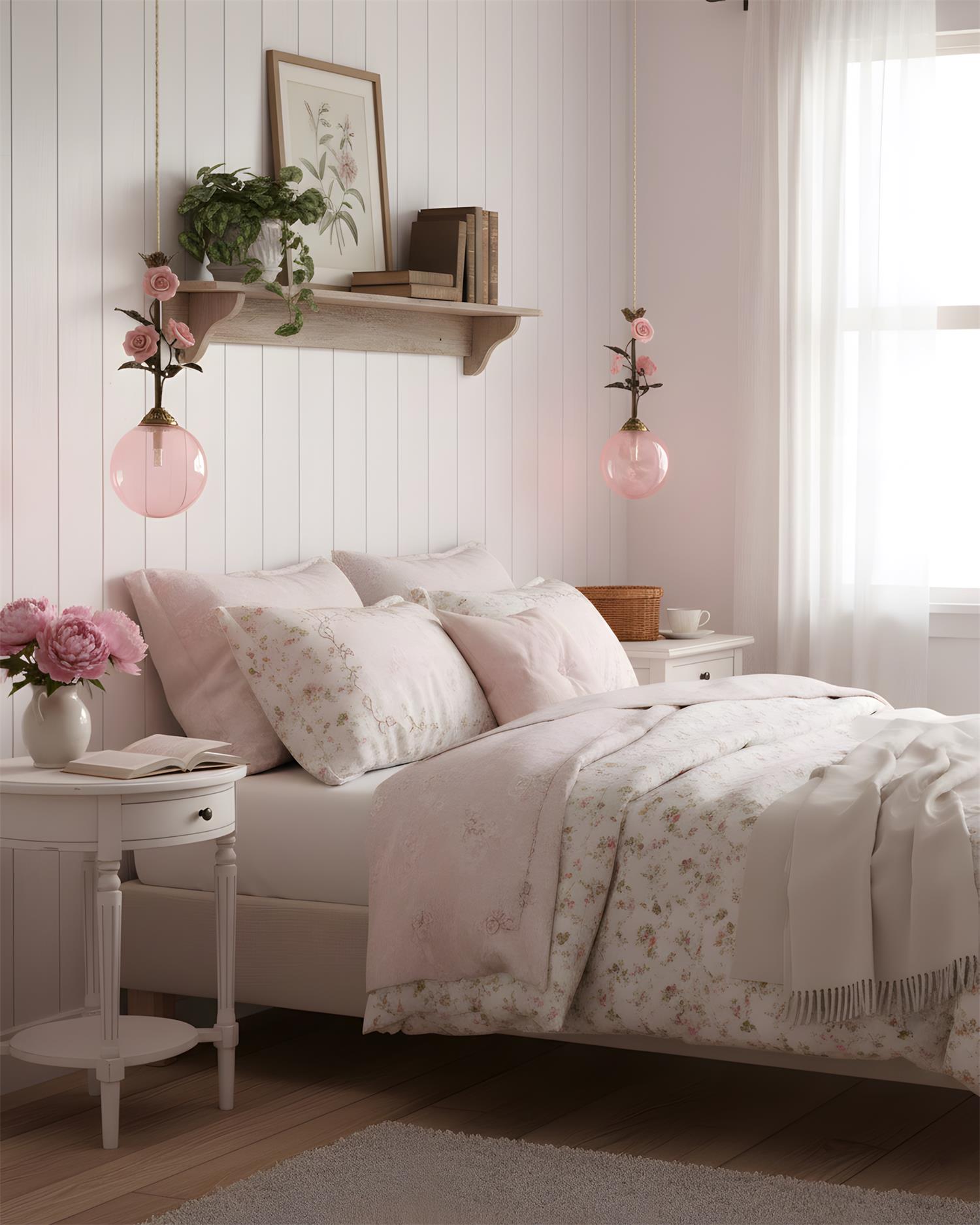 Kryos Vintage Glass Petalcrest Pendant Lamp