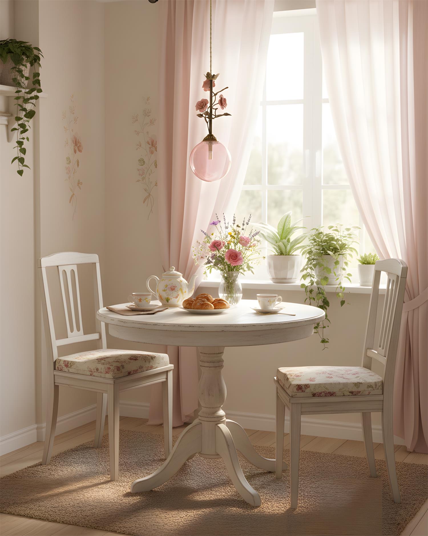 Kryos Vintage Glass Petalcrest Pendant Lamp