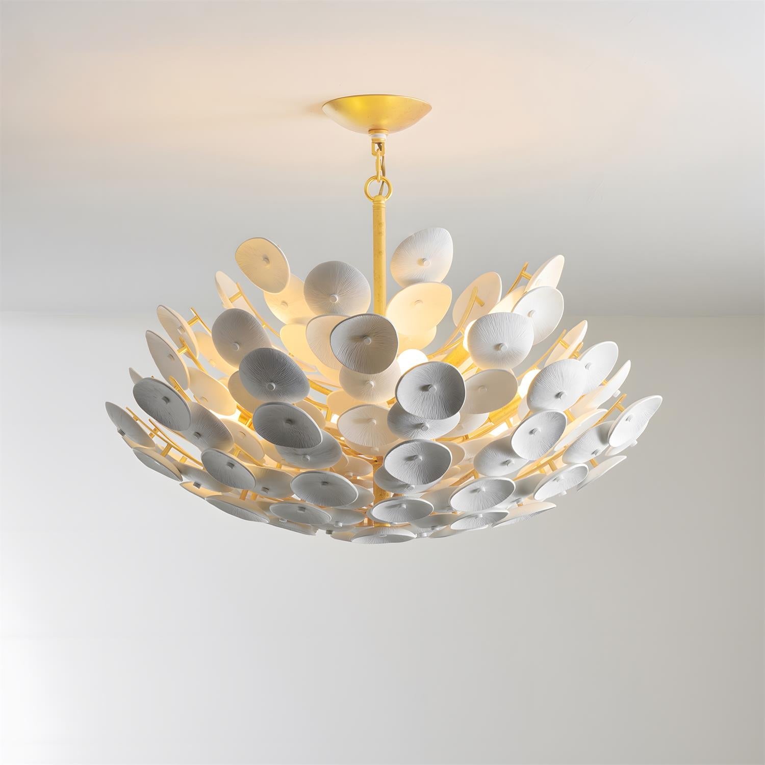 Petalflare Modern Metal Plaster Chandelier