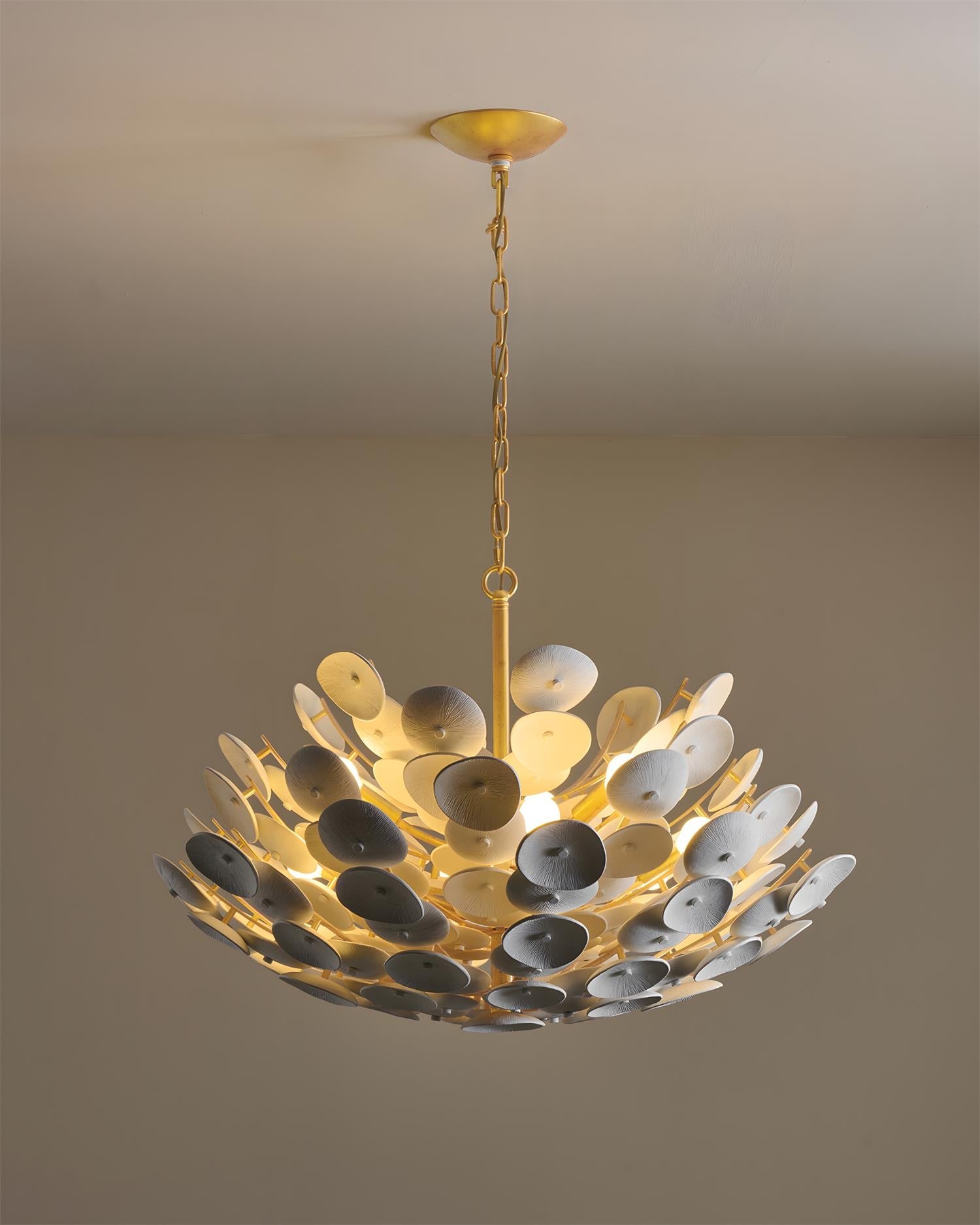 Petalflare Modern Metal Plaster Chandelier
