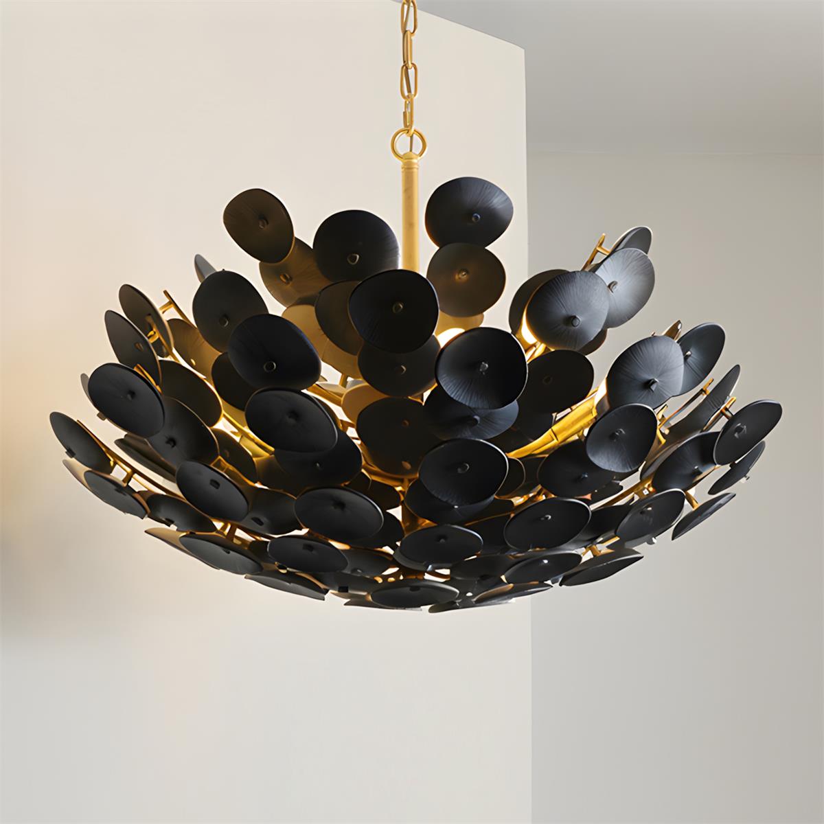 Petalflare Modern Metal Plaster Chandelier