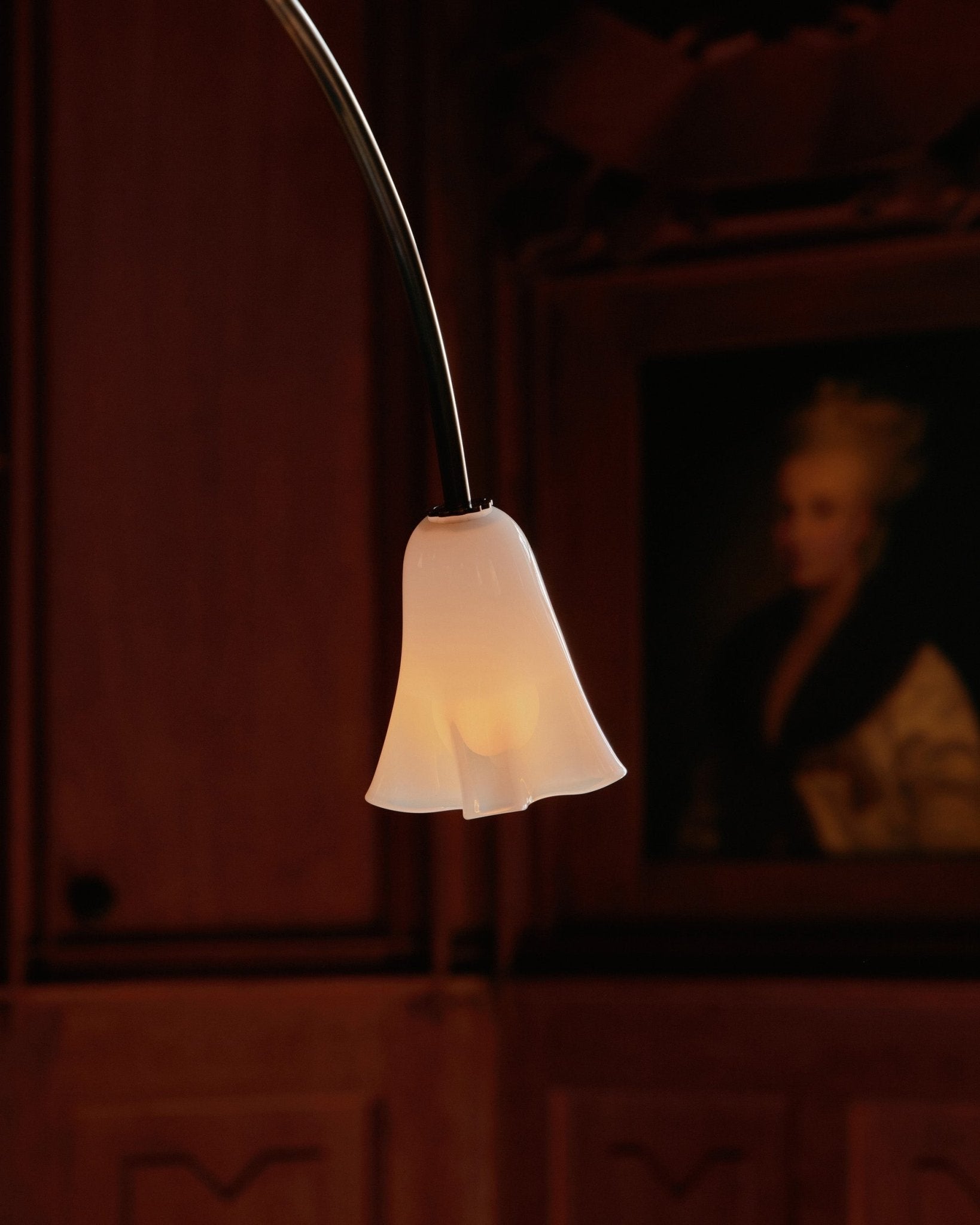 Aurora Chandelier Blossom Petal Glass Arms - Blowlighting