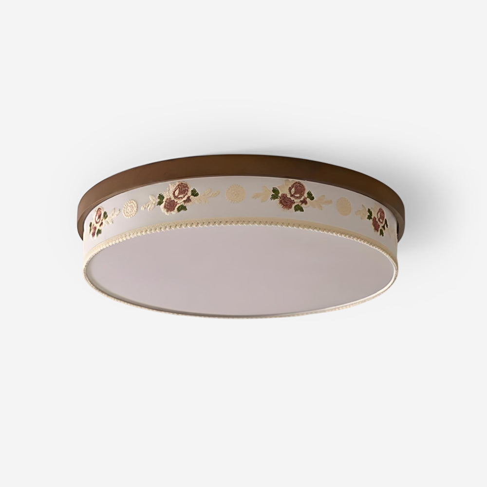 Verona Floral Wood Ceiling Lamp