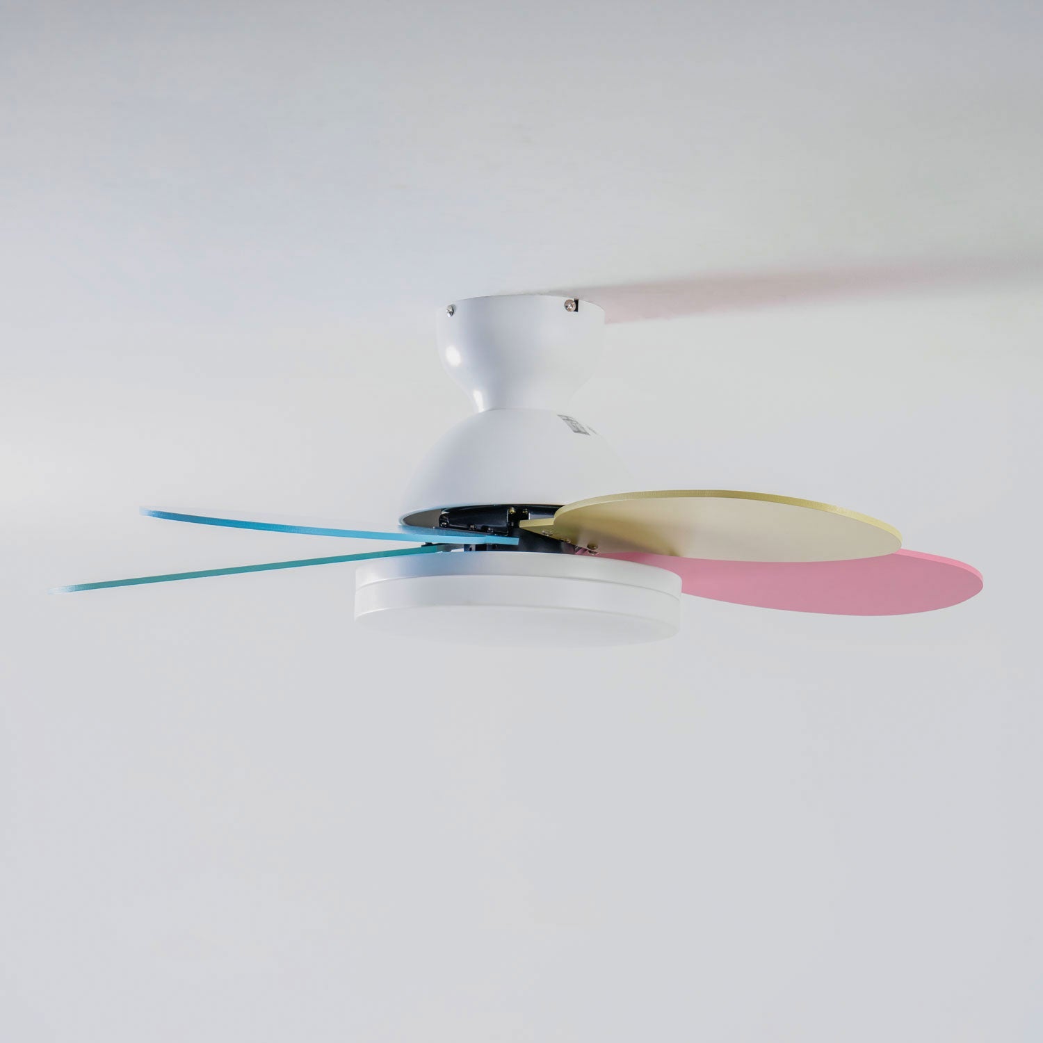 Liora Colorful Glass Kids Ceiling Fan Light - Blowlighting