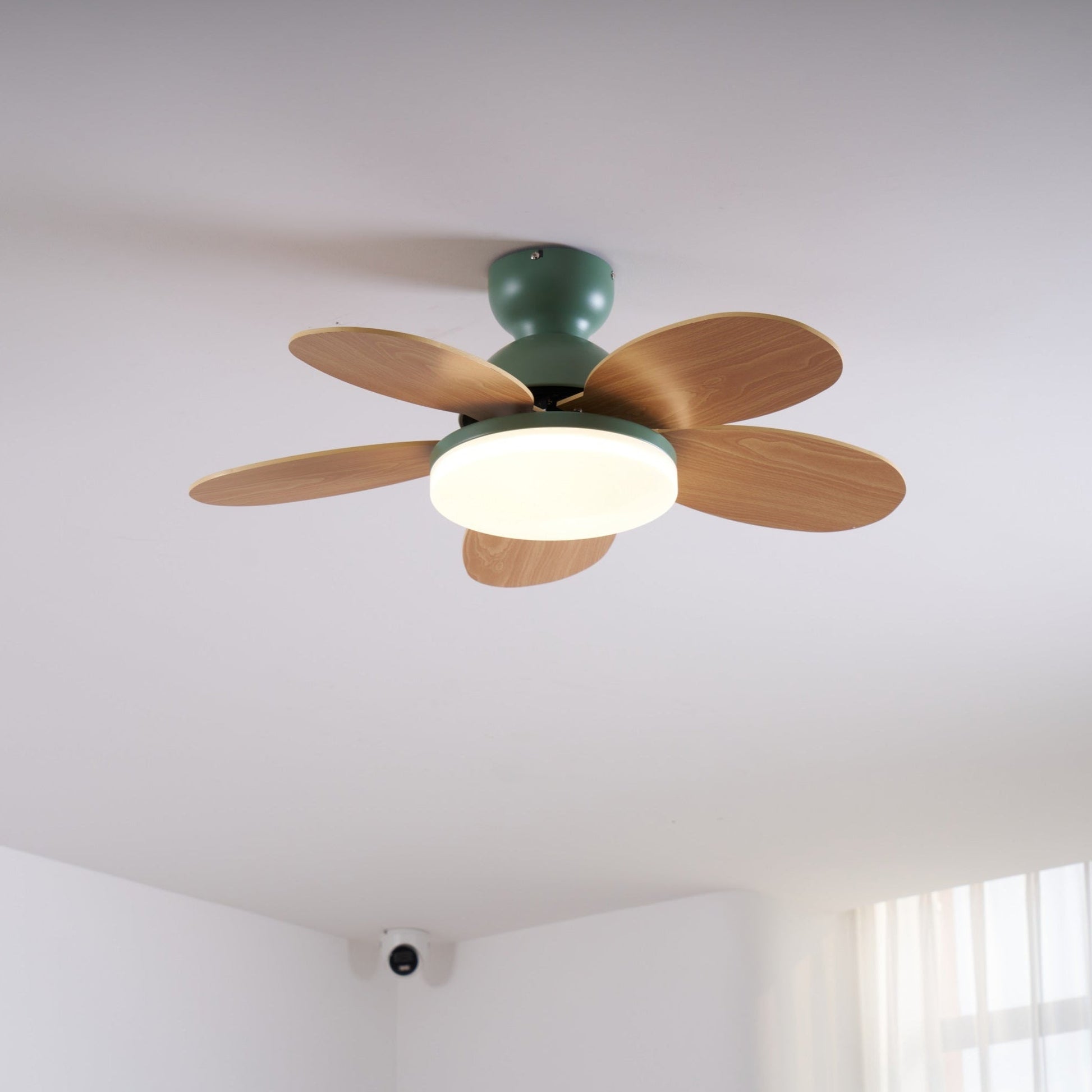 Liora Colorful Glass Kids Ceiling Fan Light - Blowlighting