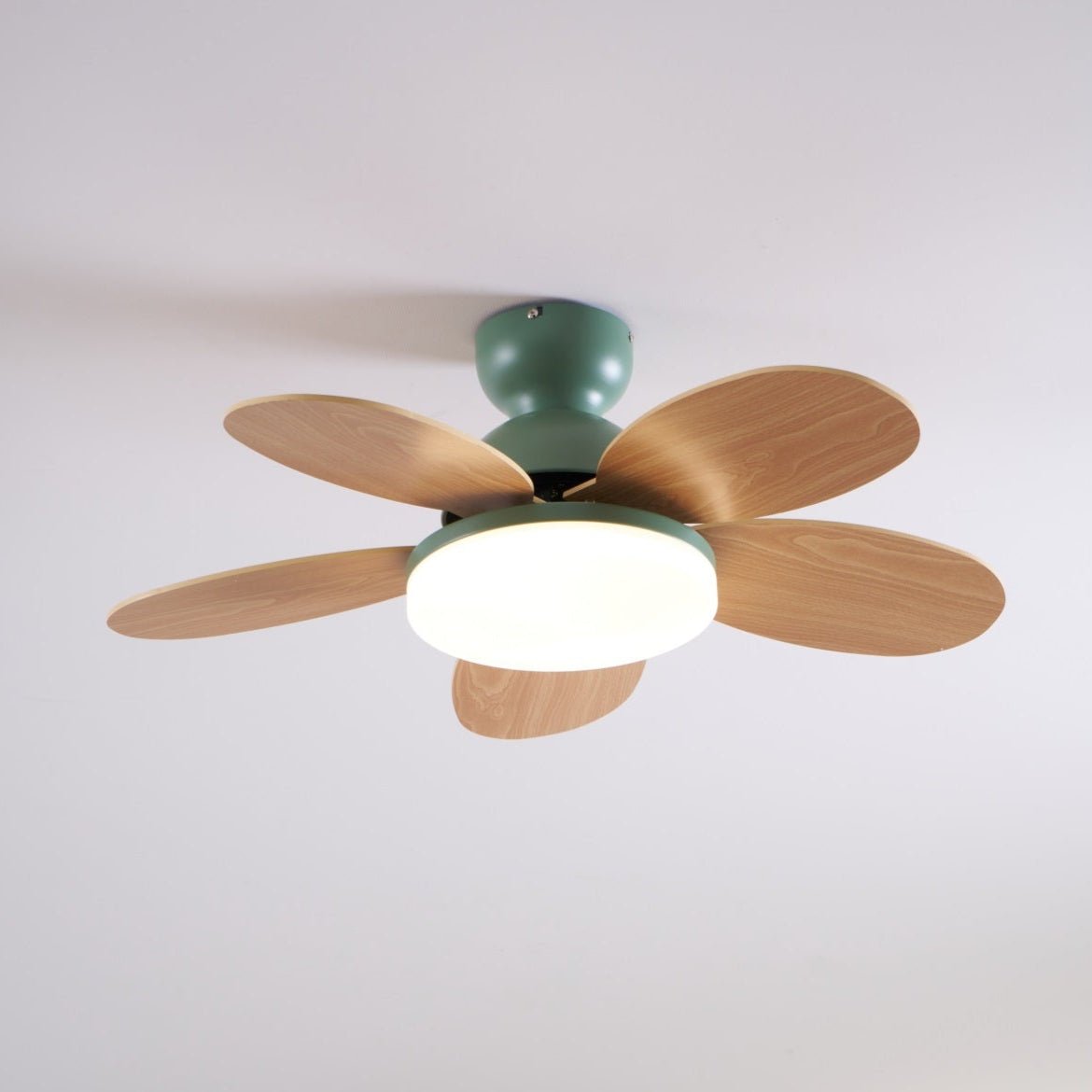 Liora Colorful Glass Kids Ceiling Fan Light - Blowlighting