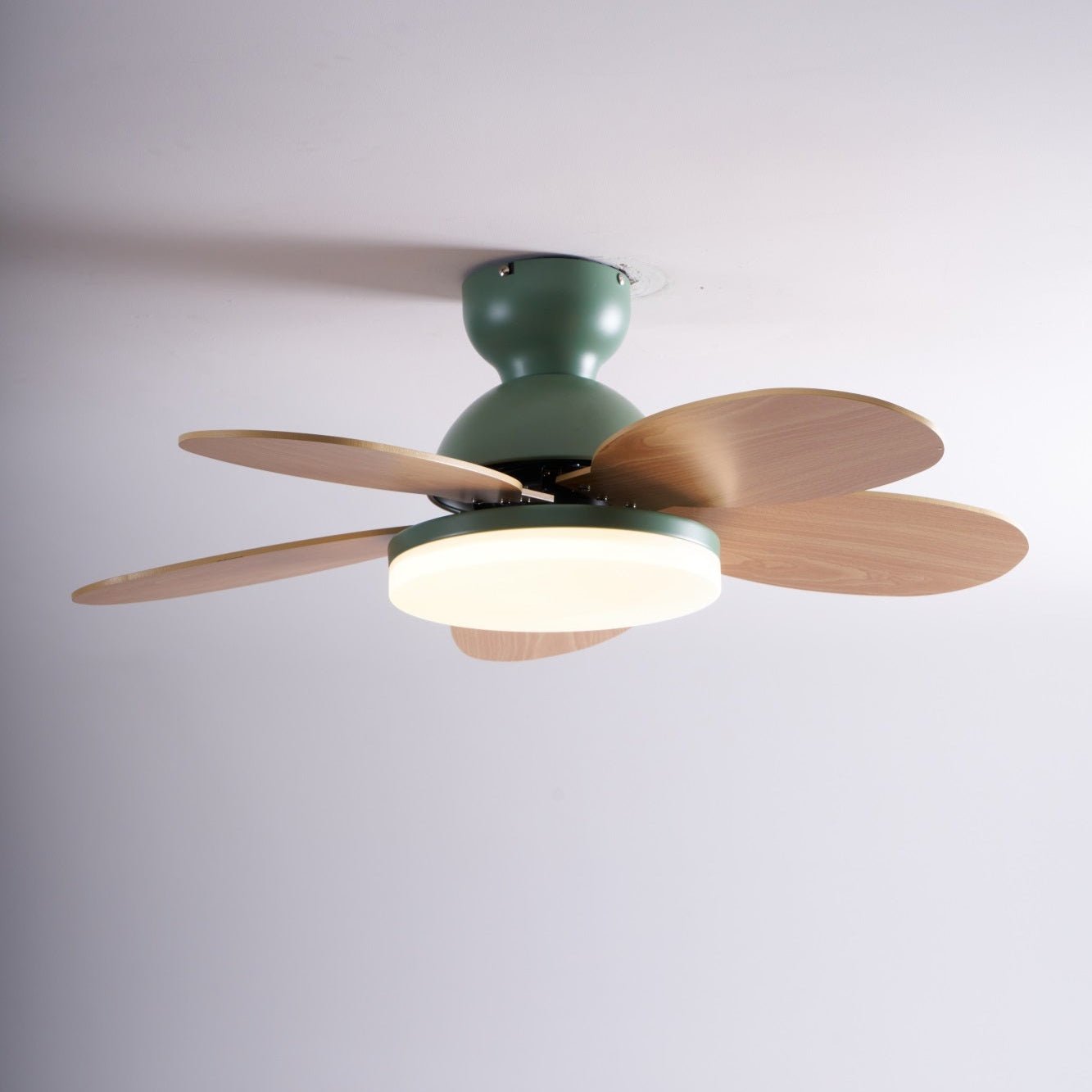 Liora Colorful Glass Kids Ceiling Fan Light - Blowlighting