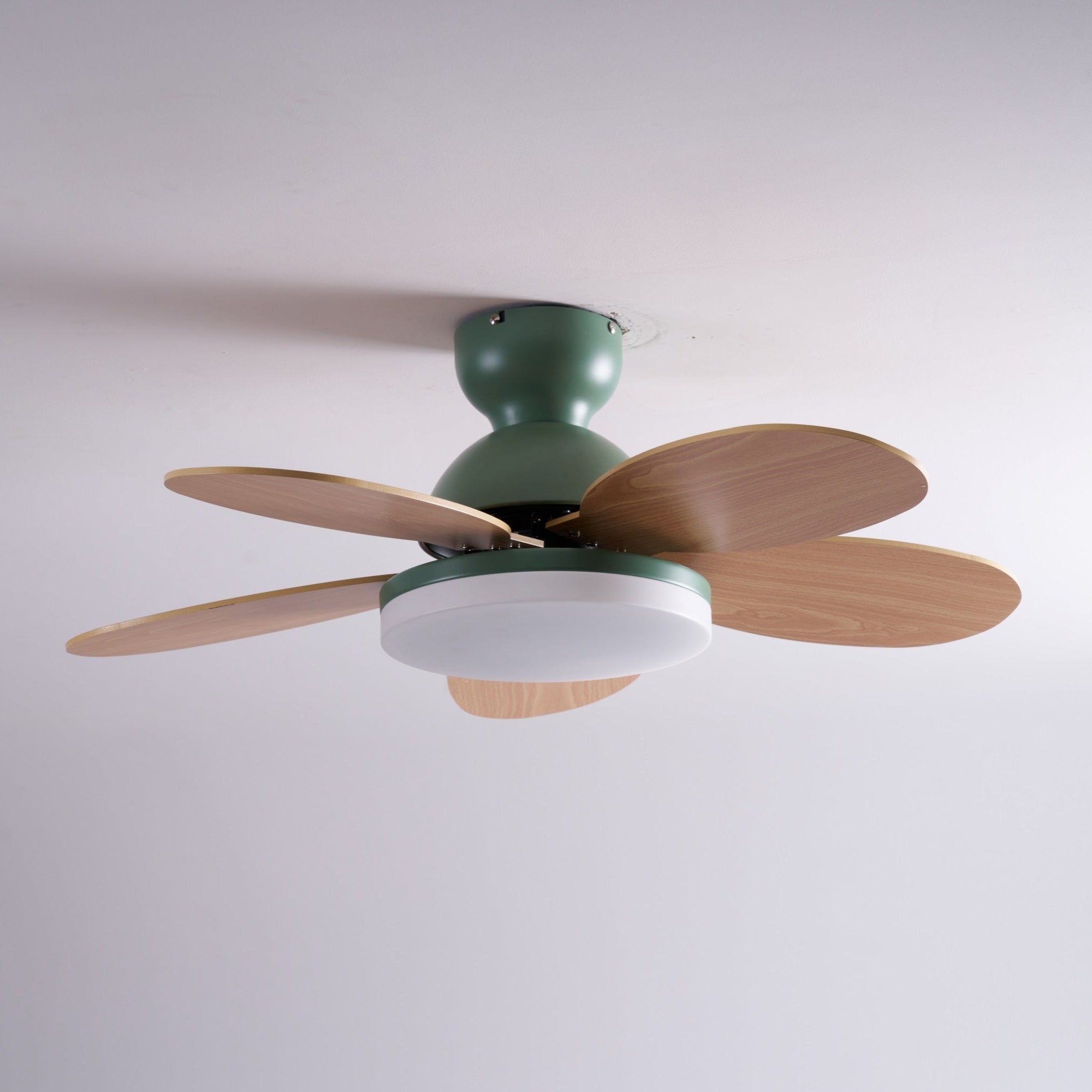 Liora Colorful Glass Kids Ceiling Fan Light - Blowlighting