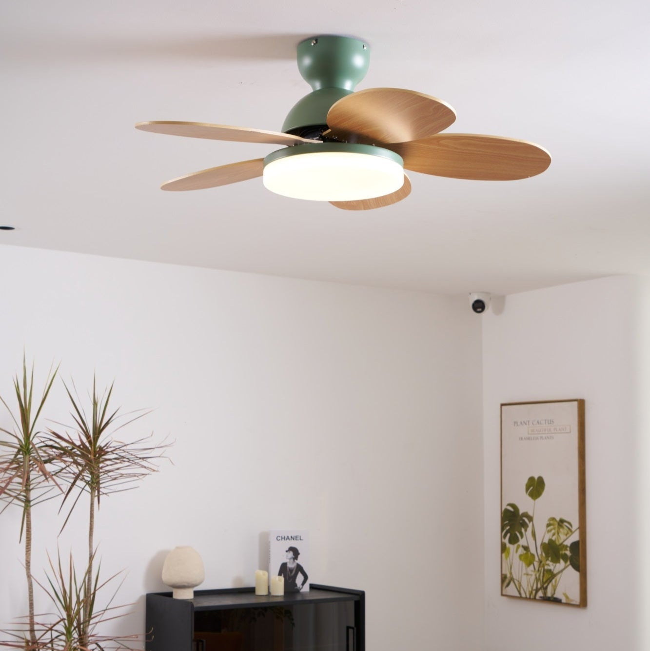 Liora Colorful Glass Kids Ceiling Fan Light - Blowlighting