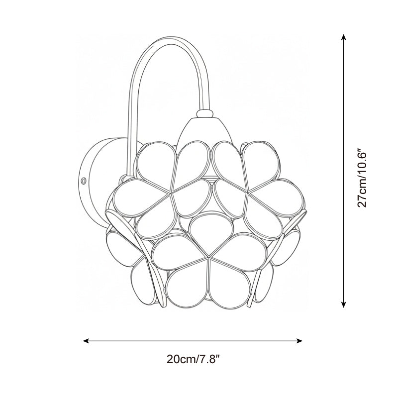 Auri Artistic Brass Wall Lamp