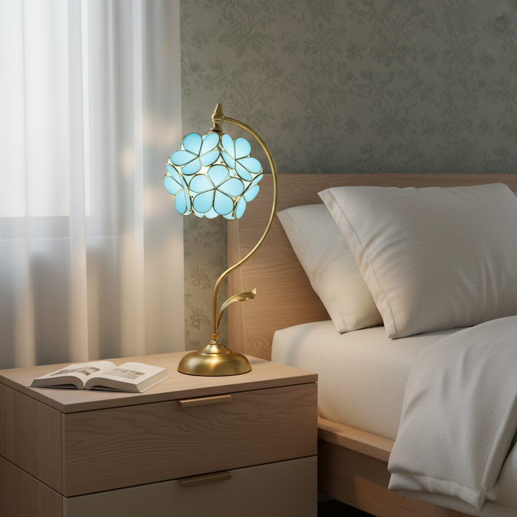 Floratura Elegant Glass Table Lamp