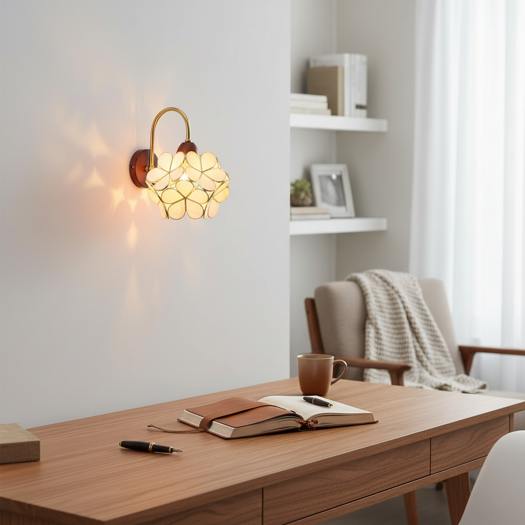 Auri Artistic Brass Wall Lamp