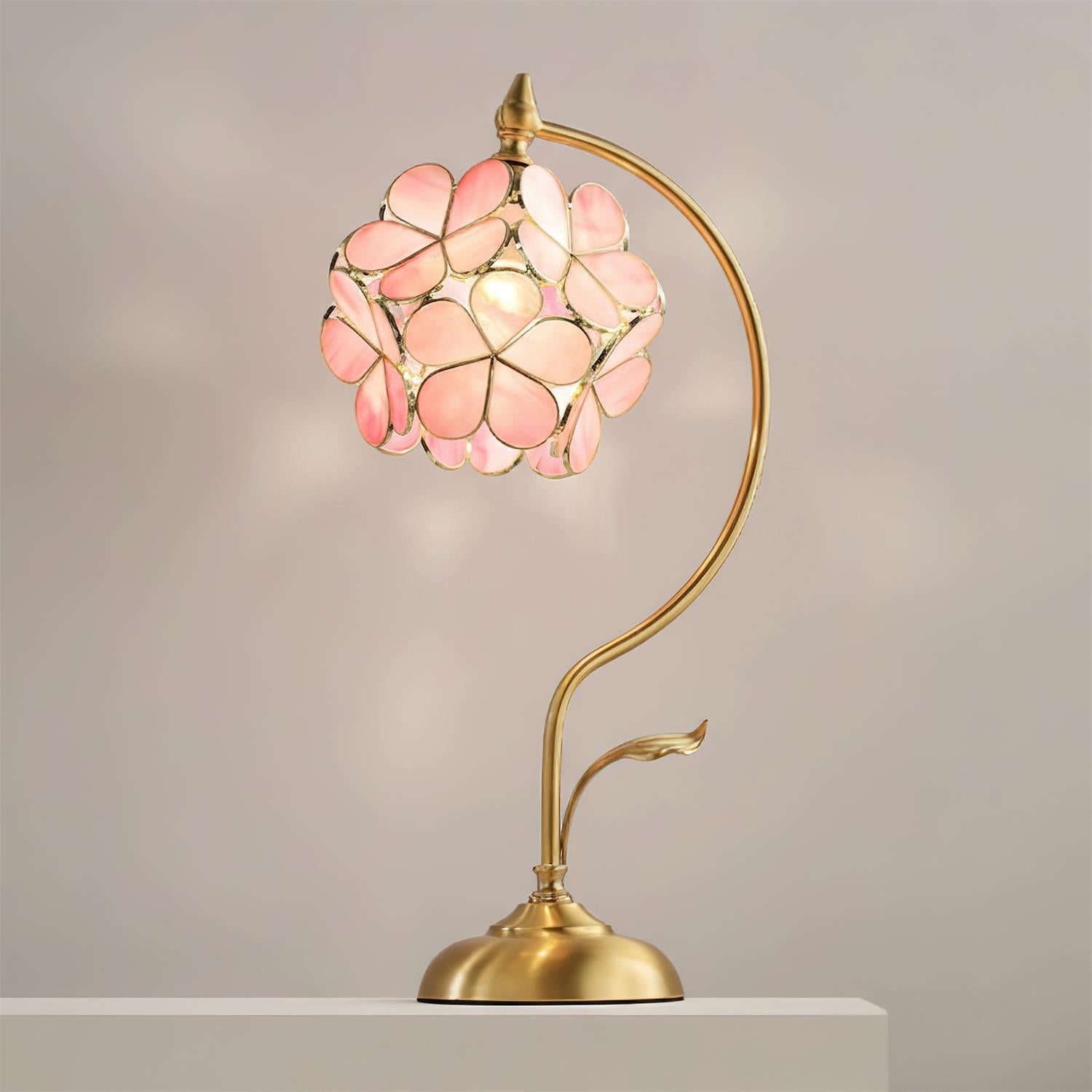 Floratura Elegant Glass Table Lamp